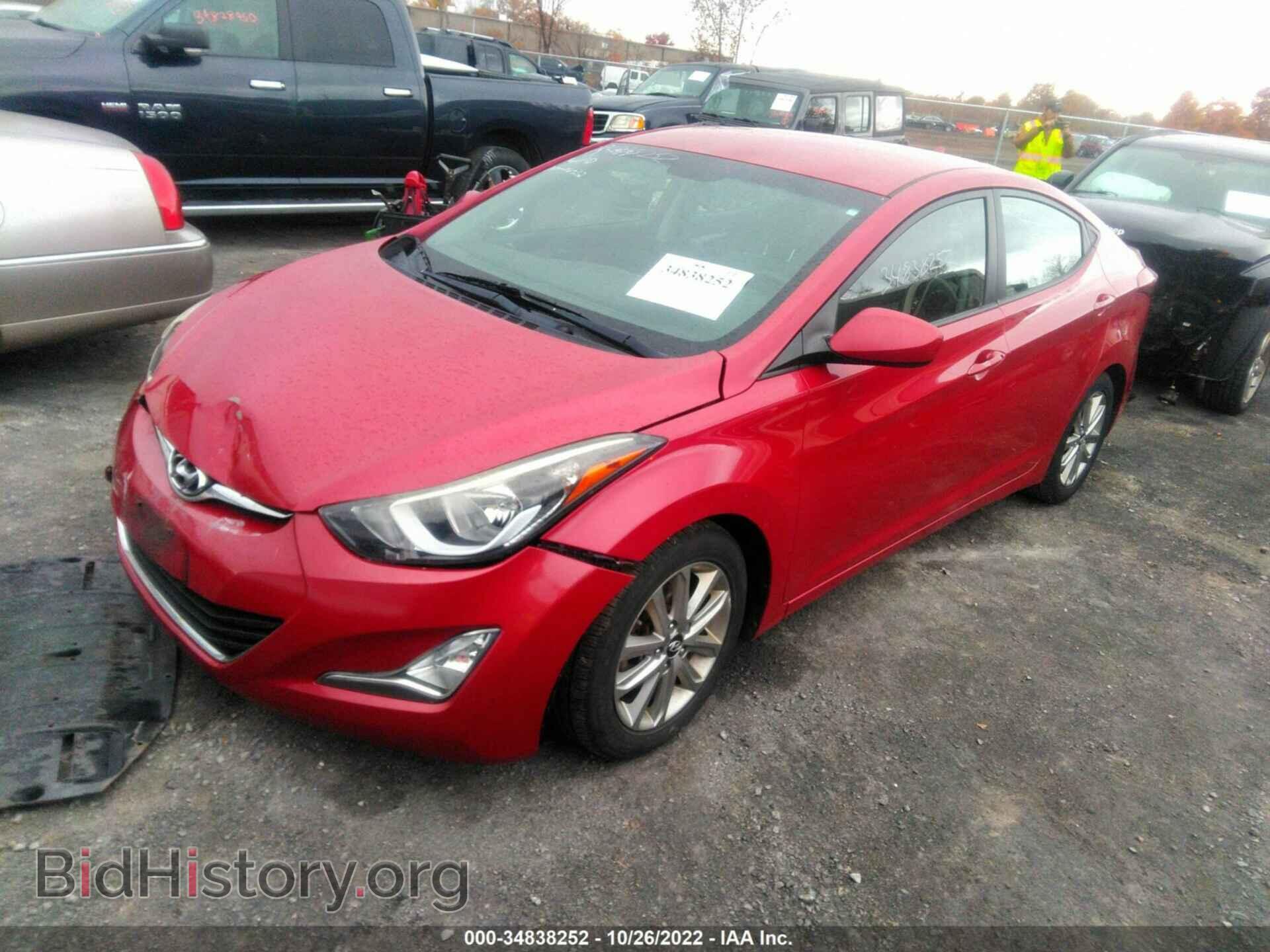 2014 HYUNDAI ELANTRA - VIN: KMHDH4AE7EU094191 - Фото 2