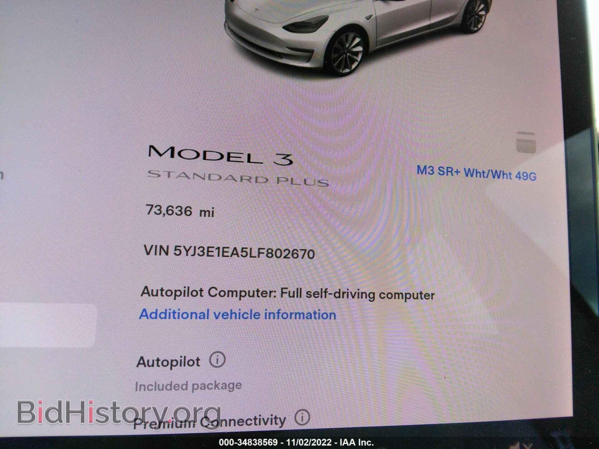 2020 TESLA MODEL 3 - VIN: 5YJ3E1EA5LF802670 - Photo 7