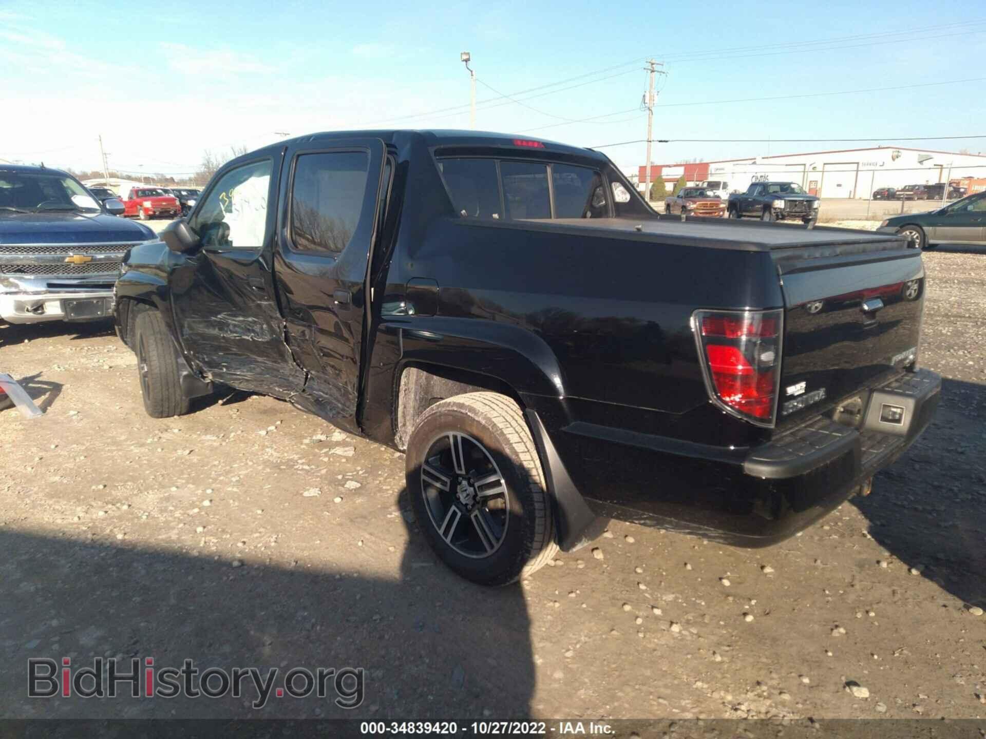2014 HONDA RIDGELINE - VIN: 5FPYK1F7XEB004094 - Фото 3