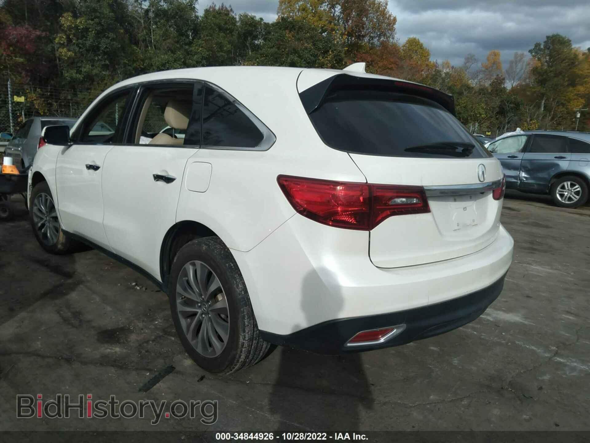 2016 ACURA MDX - VIN: 5FRYD4H46GB018440 - Фото 3