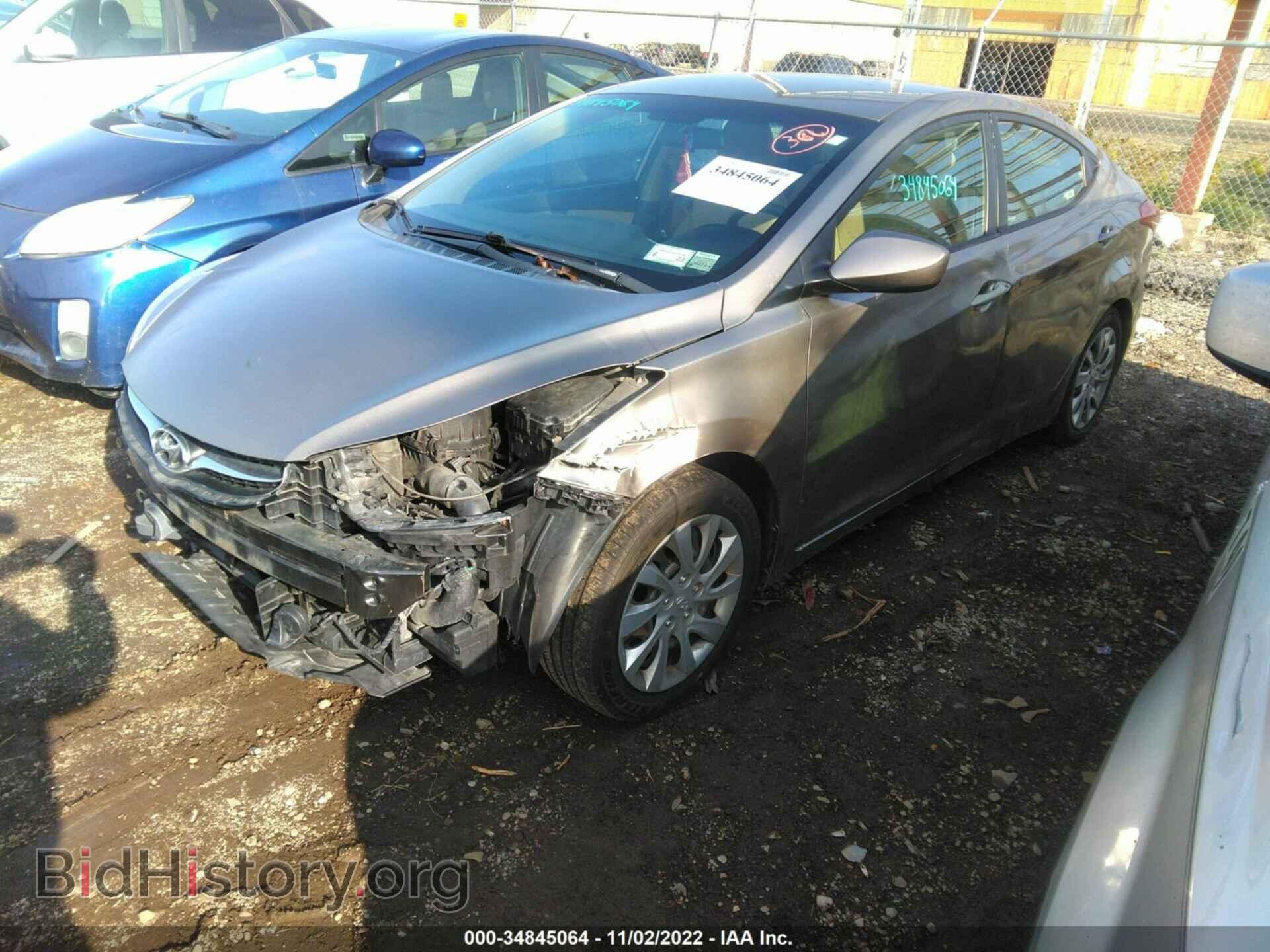 2012 HYUNDAI ELANTRA - VIN: 5NPDH4AE8CH140302 - Фото 2