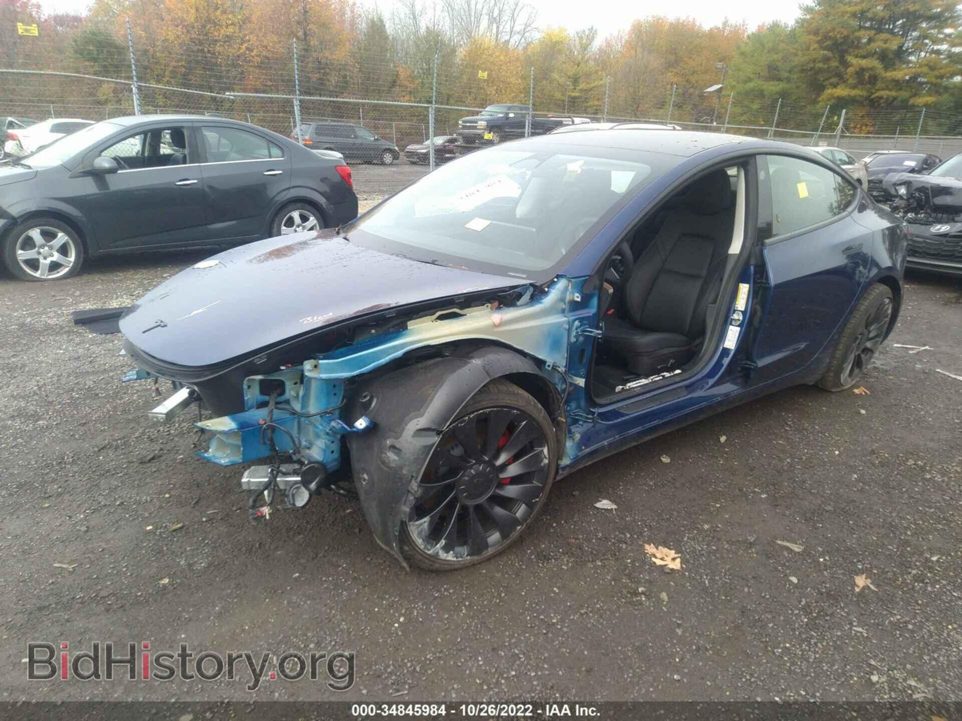 2022 TESLA MODEL 3 - VIN: 5YJ3E1EC5NF260250 - Фото 2
