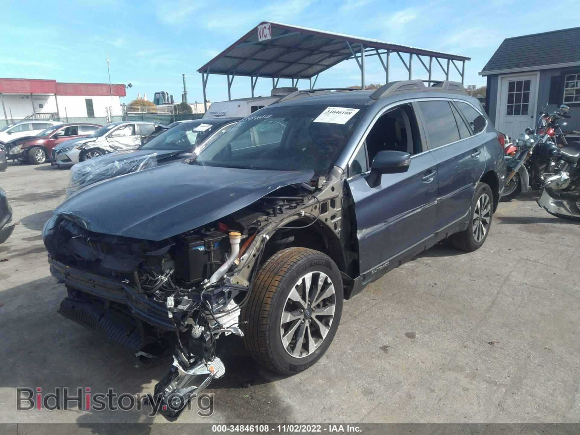 2015 SUBARU OUTBACK - VIN: 4S4BSEJC4F3205946 - Фото 2