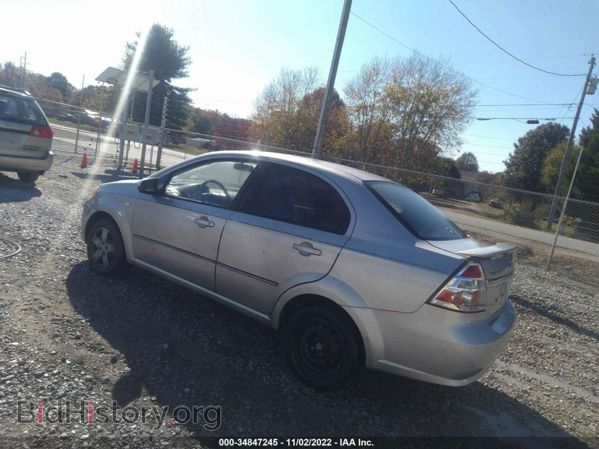 2007 CHEVROLET AVEO - VIN: KL1TD56637B121718 - Фото 3