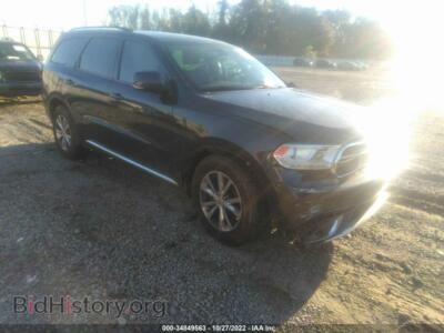 2016 Dodge DURANGO LIMITED, черный — VIN 1C4RDHDG3GC314915, IAAI