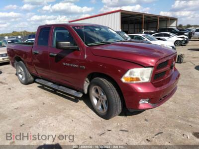 2012 RAM 1500 Express, красный — VIN 1C6RD6FT4CS138818, IAAI