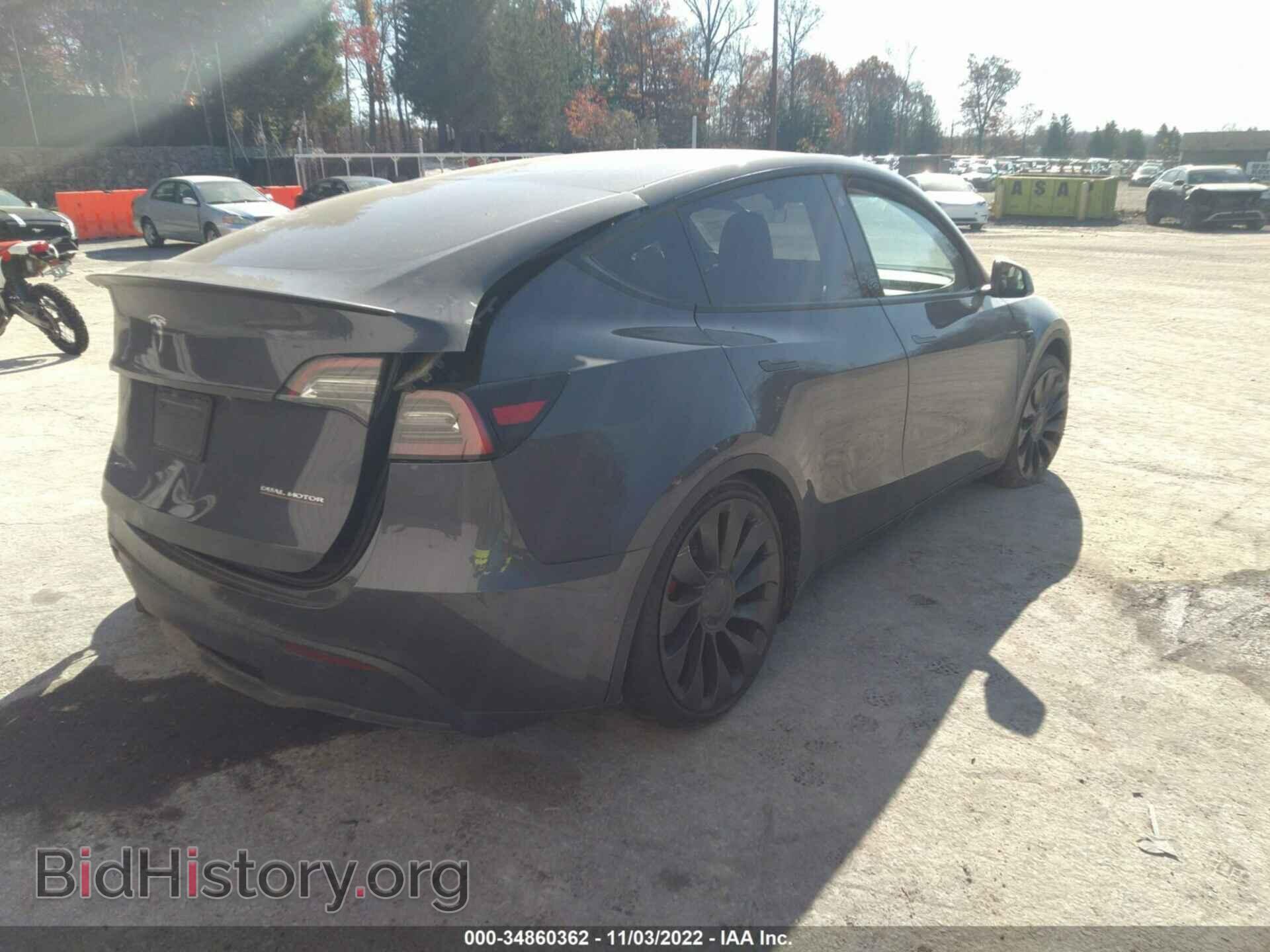 2022 TESLA MODEL Y - VIN: 7SAYGDEF1NF507682 - Фото 4