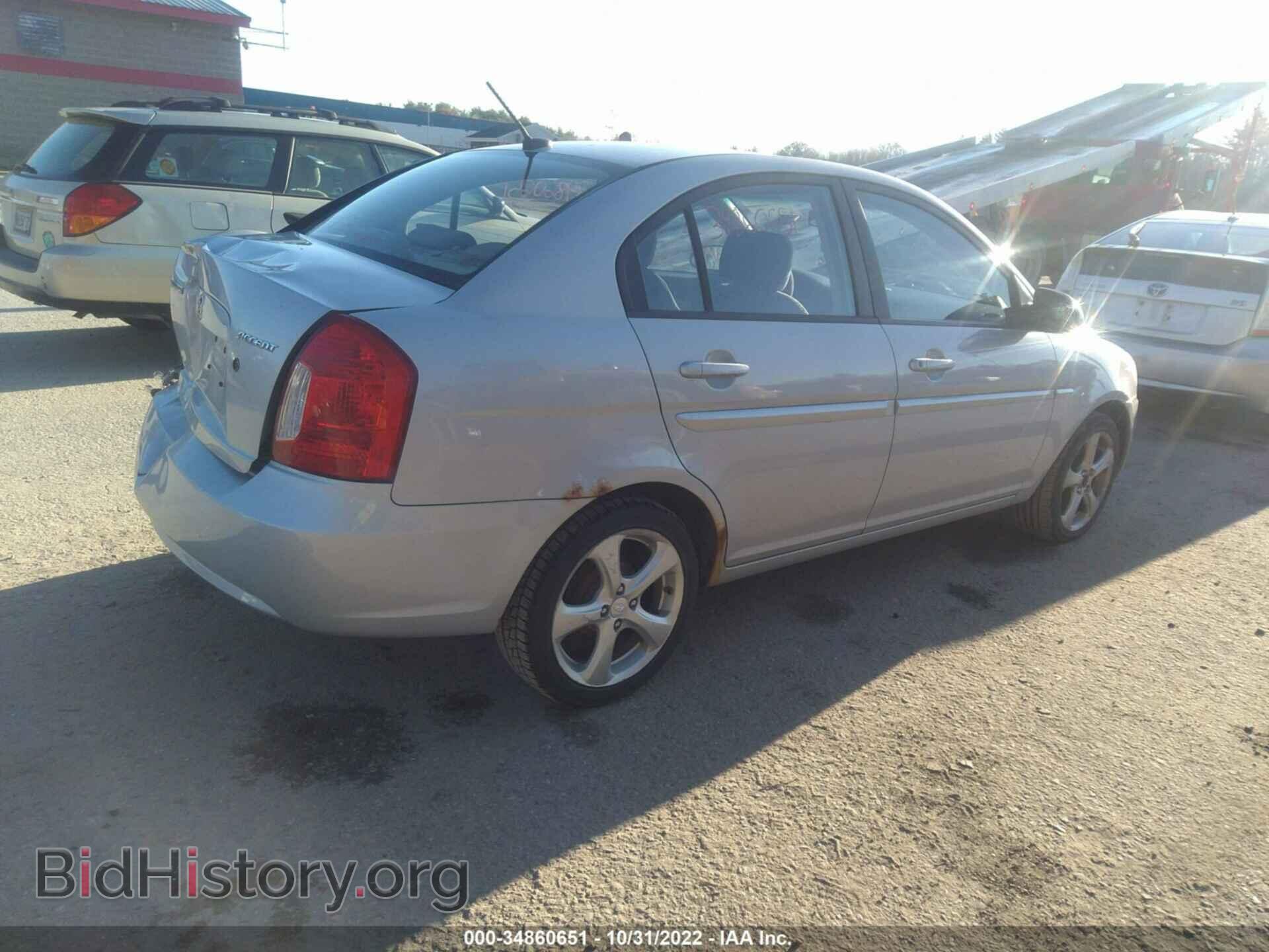 2009 HYUNDAI ACCENT - VIN: KMHCN46C19U309808 - Фото 4