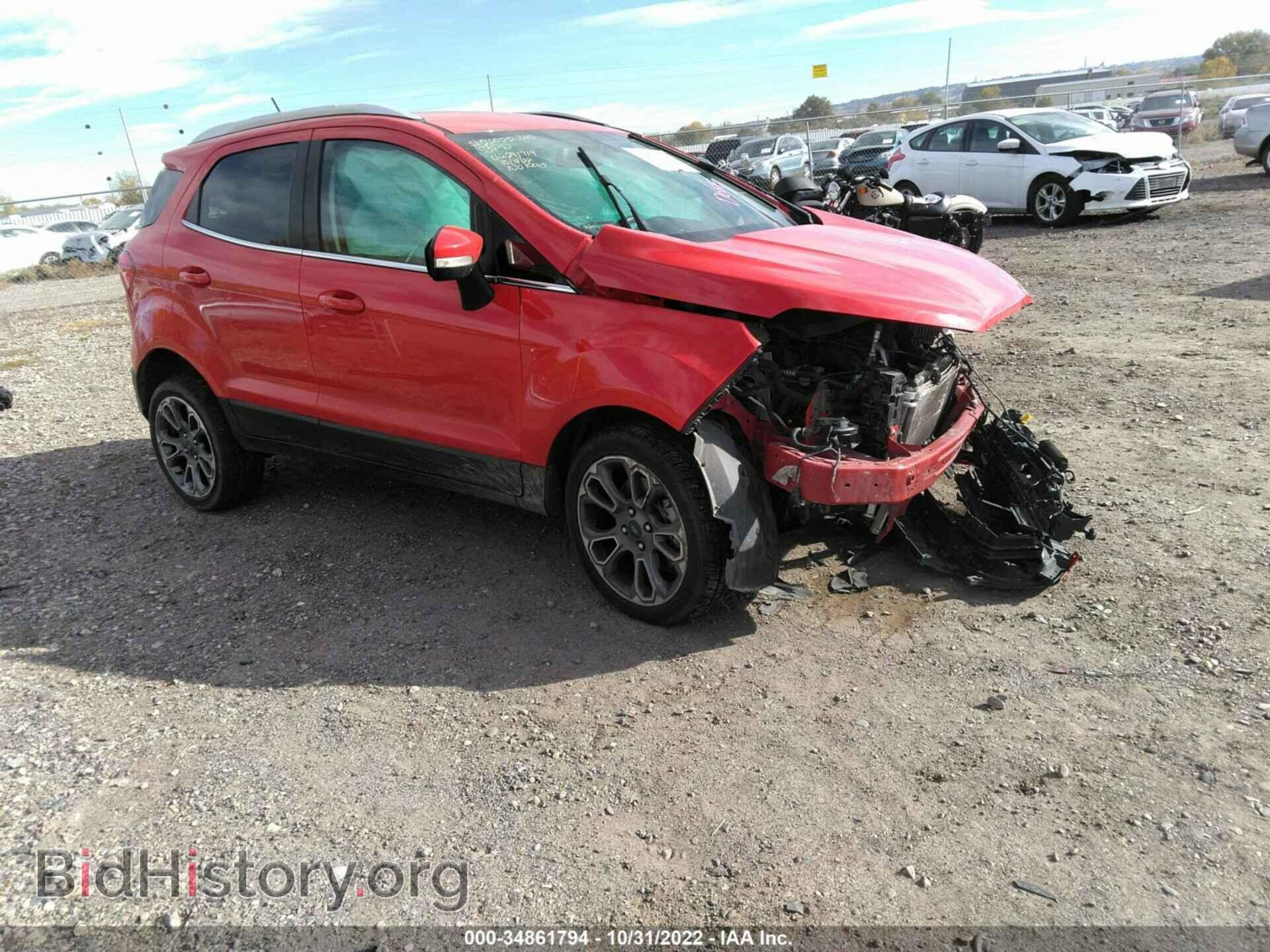 Фотография MAJ6S3KL4KC291719 - FORD ECOSPORT 2019