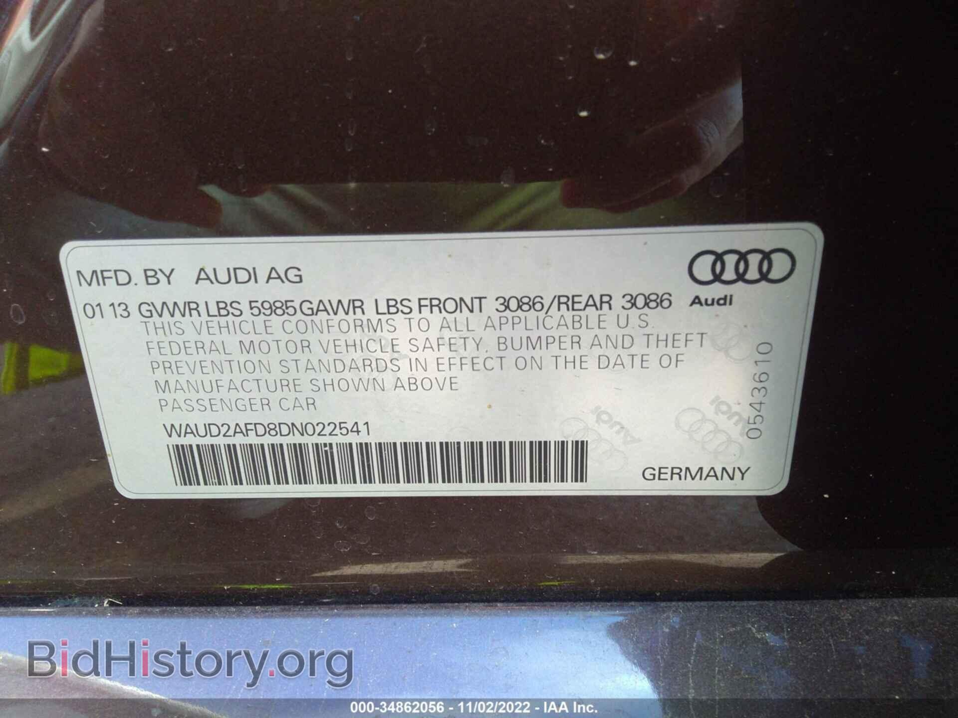 2013 AUDI S8 - VIN: WAUD2AFD8DN022541 - Photo 9