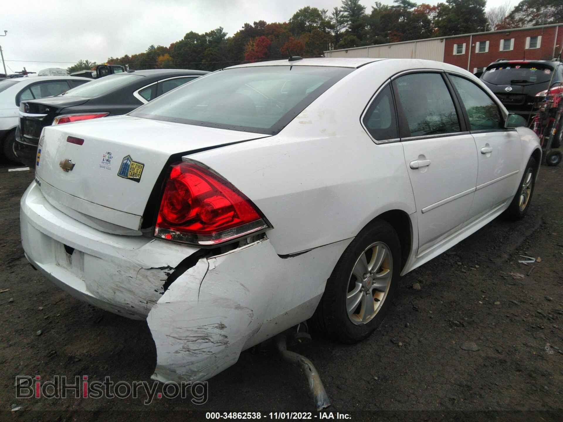 2013 CHEVROLET IMPALA - VIN: 2G1WF5E3XD1249840 - Фото 4