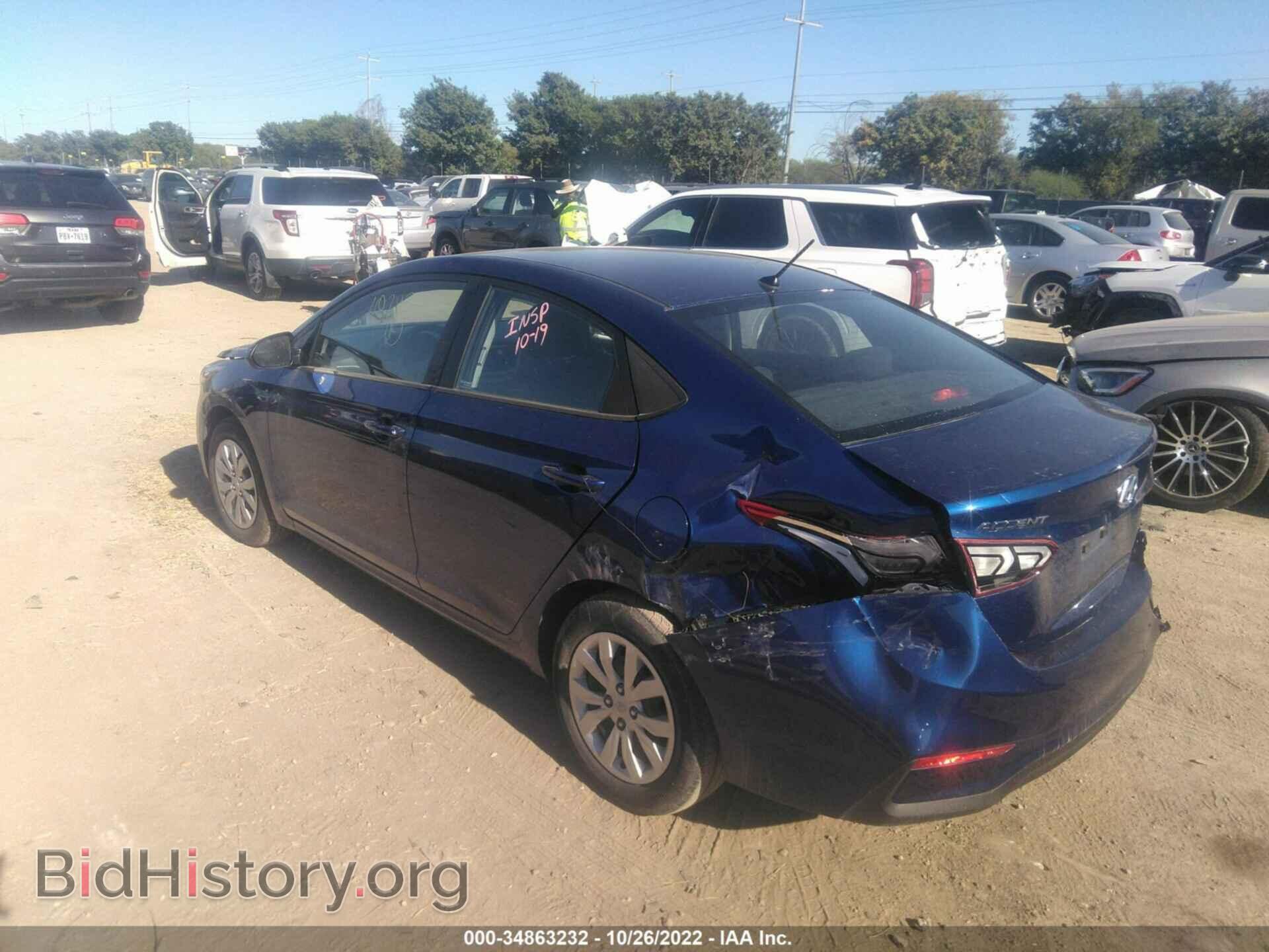 2020 HYUNDAI ACCENT - VIN: 3KPC24A65LE110247 - Фото 3