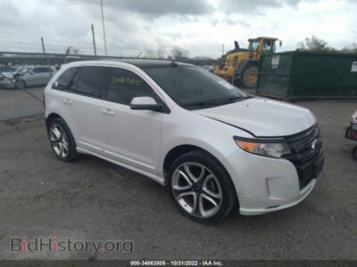 2012 Ford EDGE Sport, белый — VIN 2FMDK3AK6CBA33144, IAAI