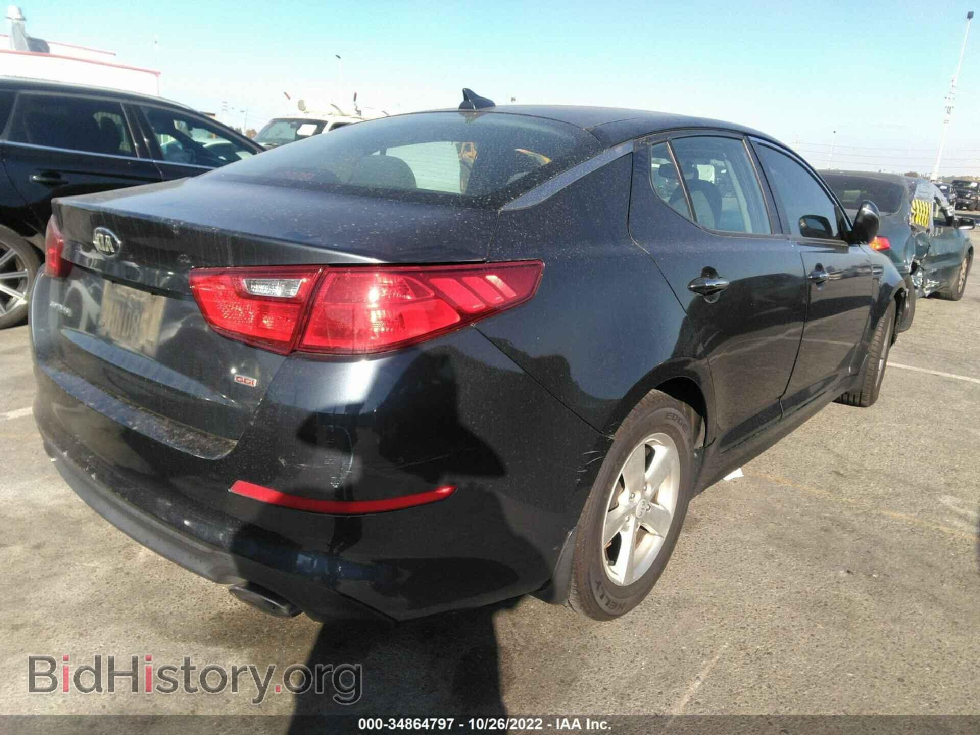 2015 KIA OPTIMA - VIN: KNAGM4A75F5557579 - Фото 4