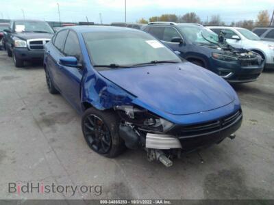 2014 Dodge DART SXT, синий — VIN 1C3CDFBB9ED724163, IAAI
