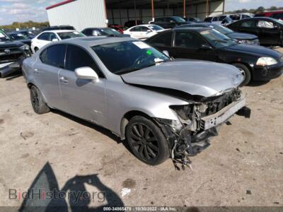 2007 Lexus IS 250, серебристый — VIN JTHCK262X72016943, IAAI