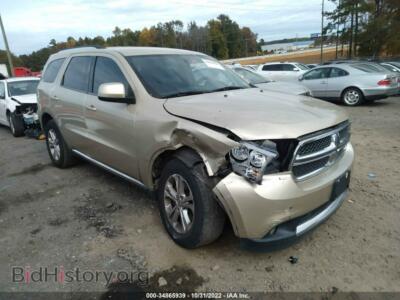 2012 Dodge DURANGO SXT, gold — VIN 1C4RDJAG4CC181278, IAAI