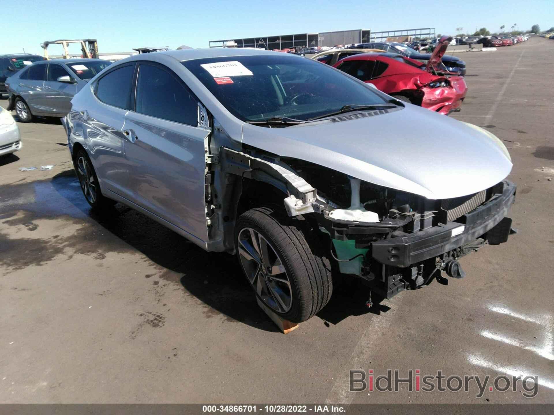 Photo 5NPDH4AE5FH612783 - HYUNDAI ELANTRA 2015