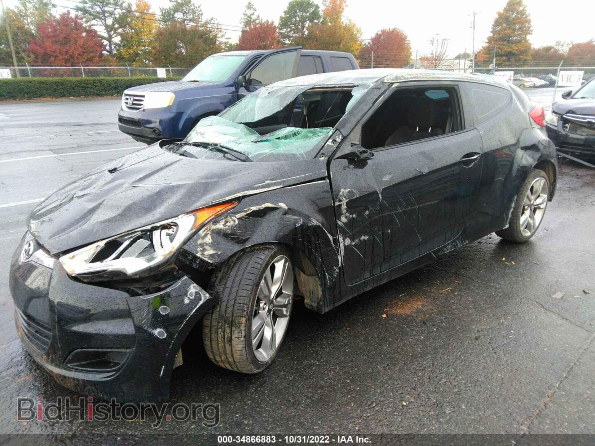 2013 HYUNDAI VELOSTER - VIN: KMHTC6AD5DU162404 - Фото 2