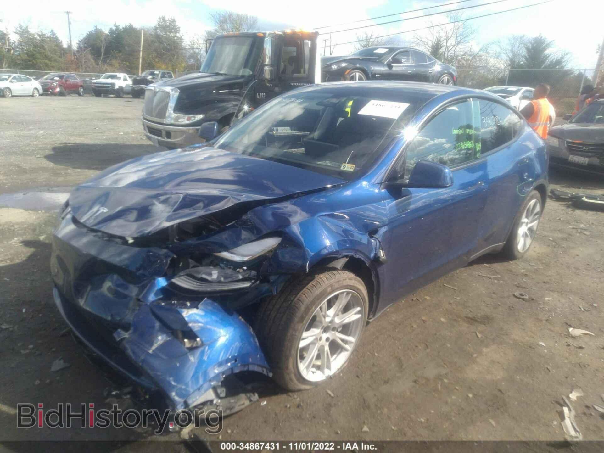 2021 TESLA MODEL Y - VIN: 5YJYGAEE5MF257946 - Photo 2