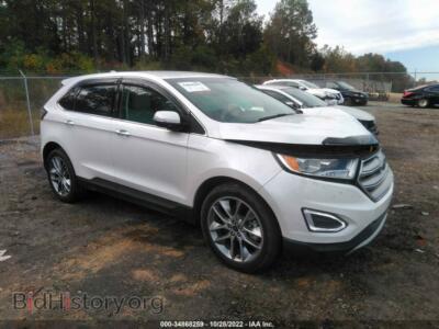 2015 Ford EDGE Titanium, white — VIN 2FMTK3K89FBB15047, IAAI