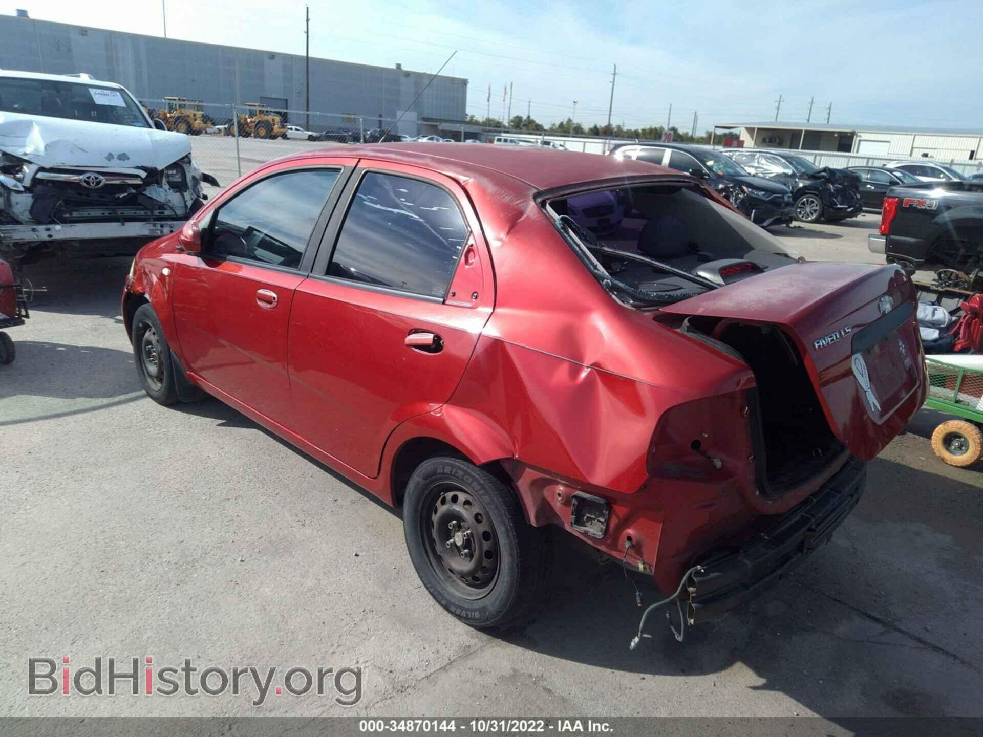 2006 CHEVROLET AVEO - VIN: KL1TD56606B564973 - Фото 3