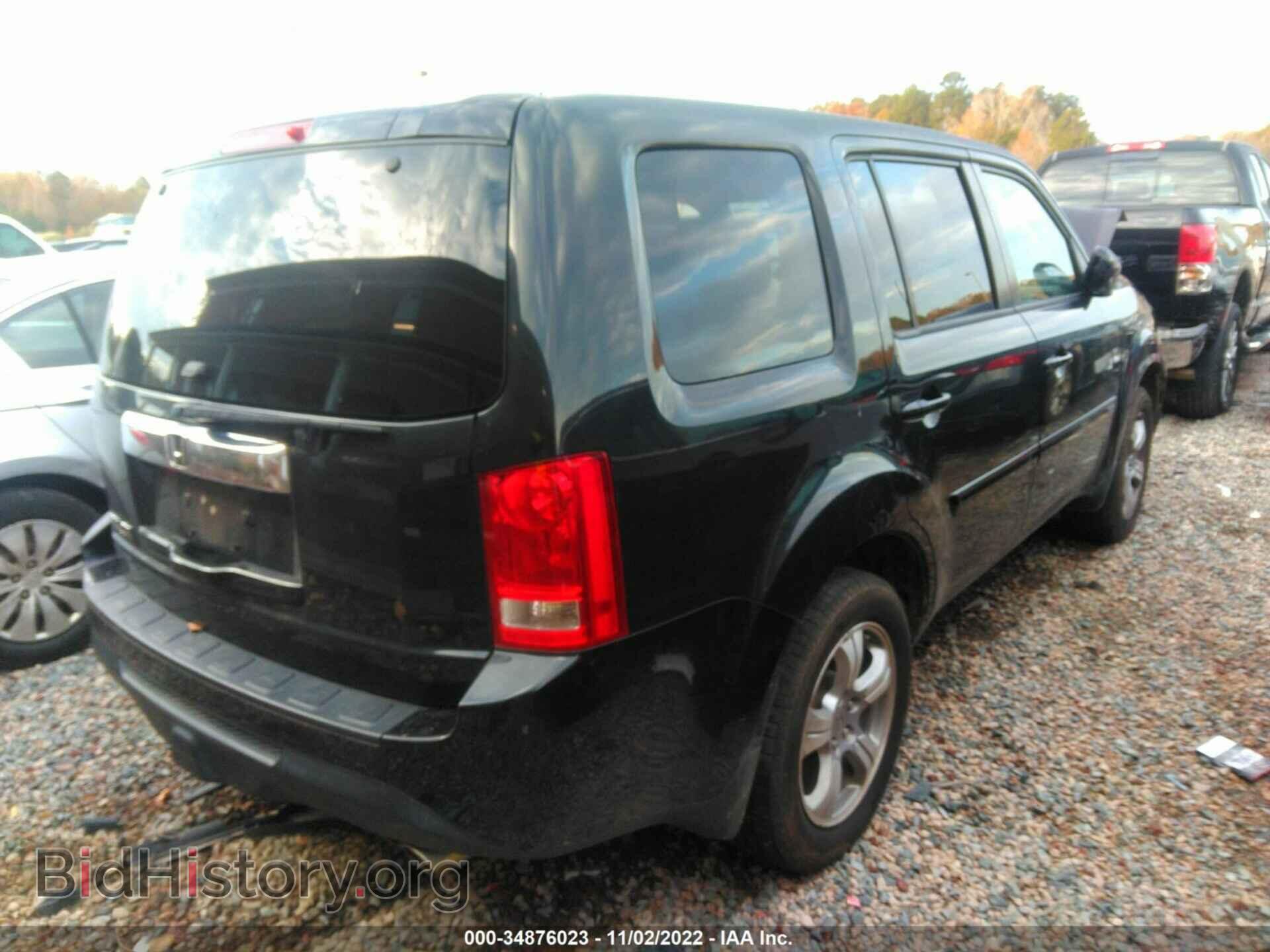 2013 HONDA PILOT - VIN: 5FNYF3H51DB019862 - Фото 4