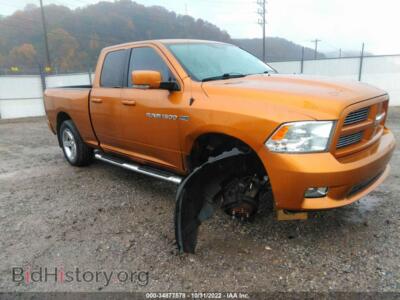 2012 RAM 1500 Sport, orange — VIN 1C6RD7HT4CS284266, IAAI