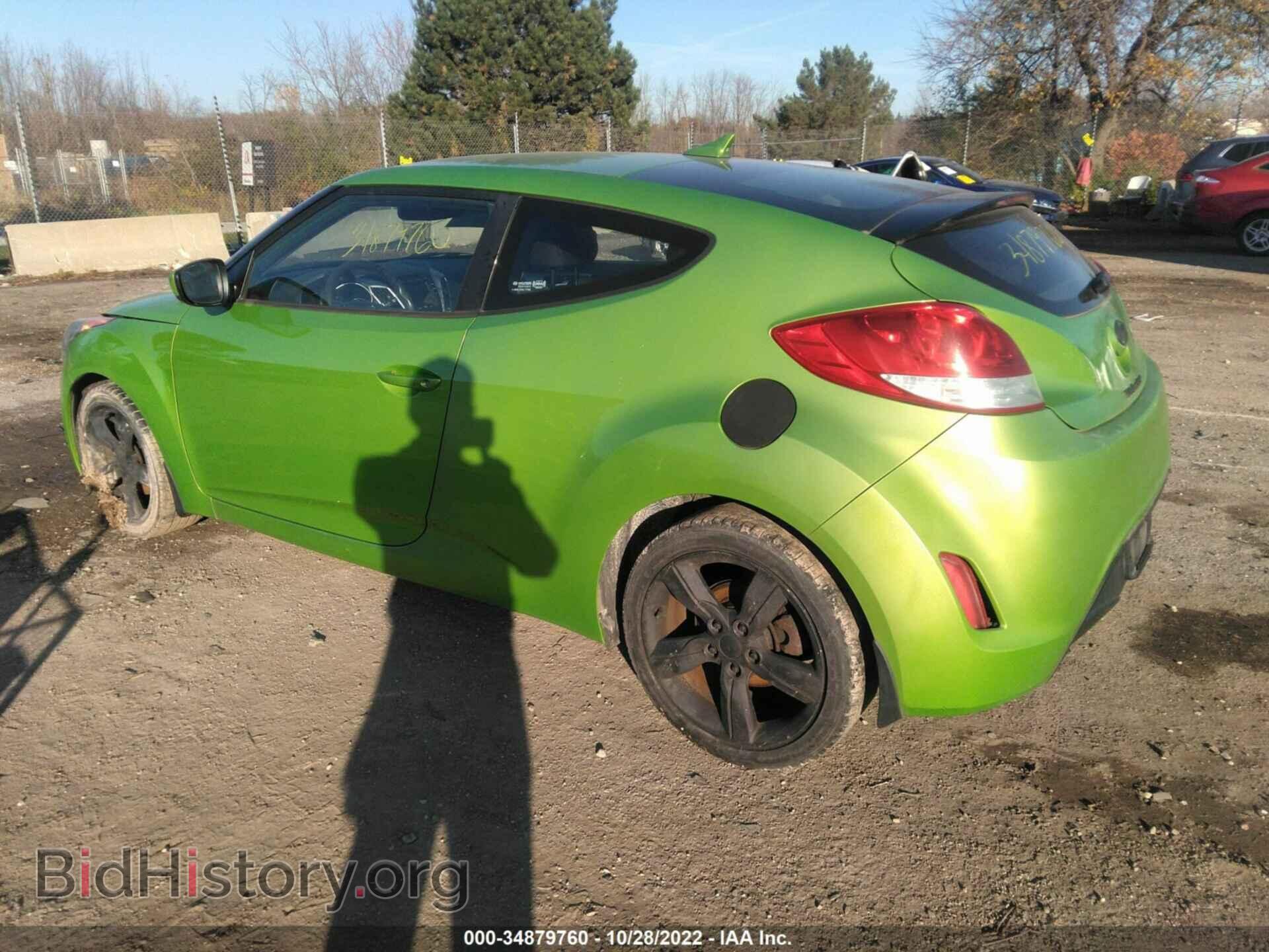 2012 HYUNDAI VELOSTER - VIN: KMHTC6AD2CU079818 - Фото 3