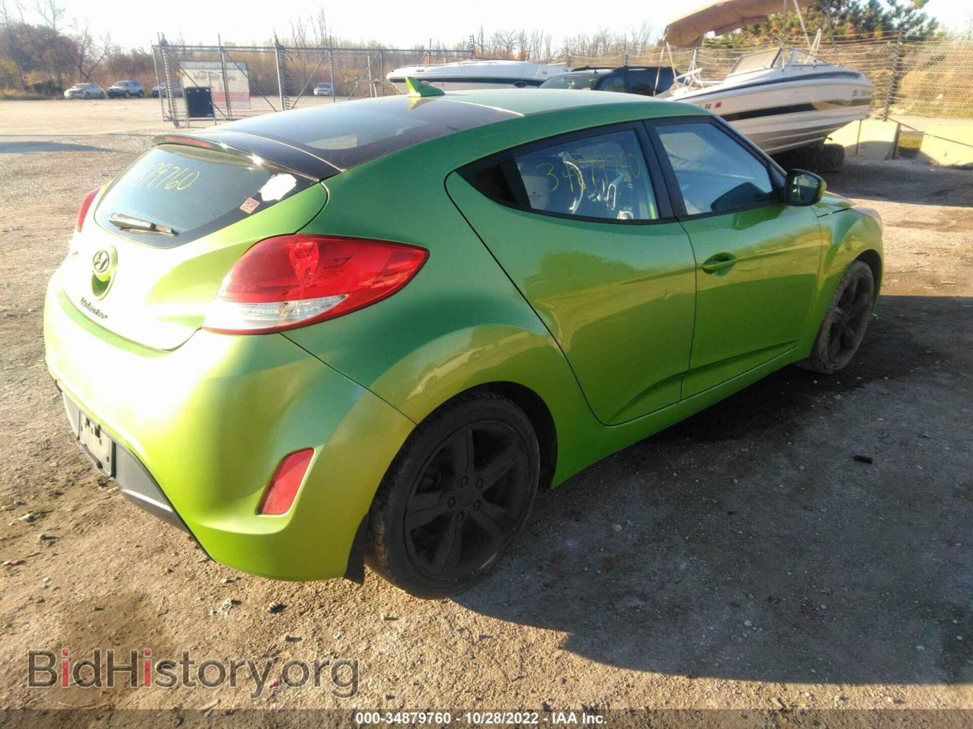 2012 HYUNDAI VELOSTER - VIN: KMHTC6AD2CU079818 - Фото 4
