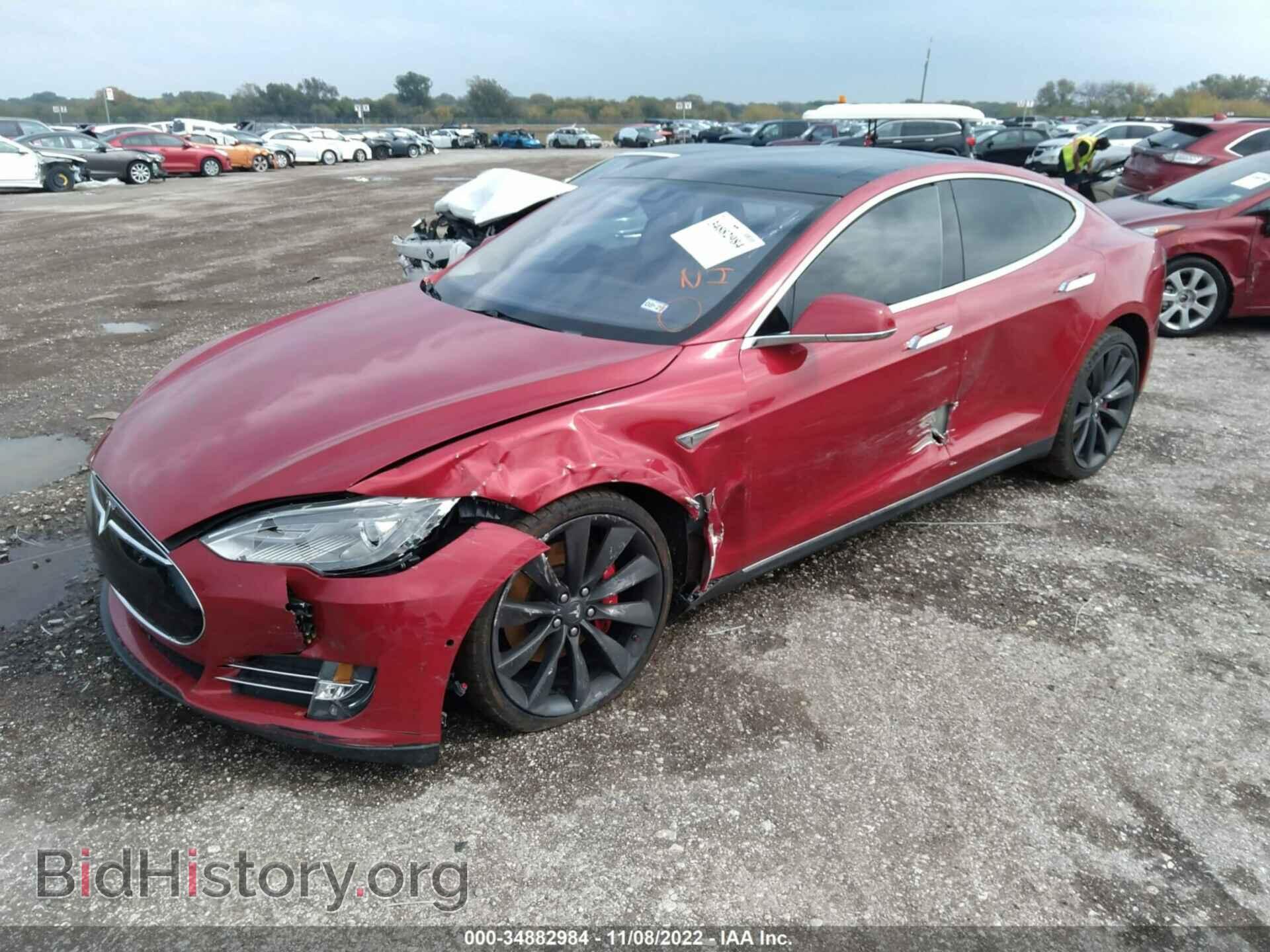 2014 TESLA MODEL S - VIN: 5YJSA1H2XEFP63587 - Фото 2