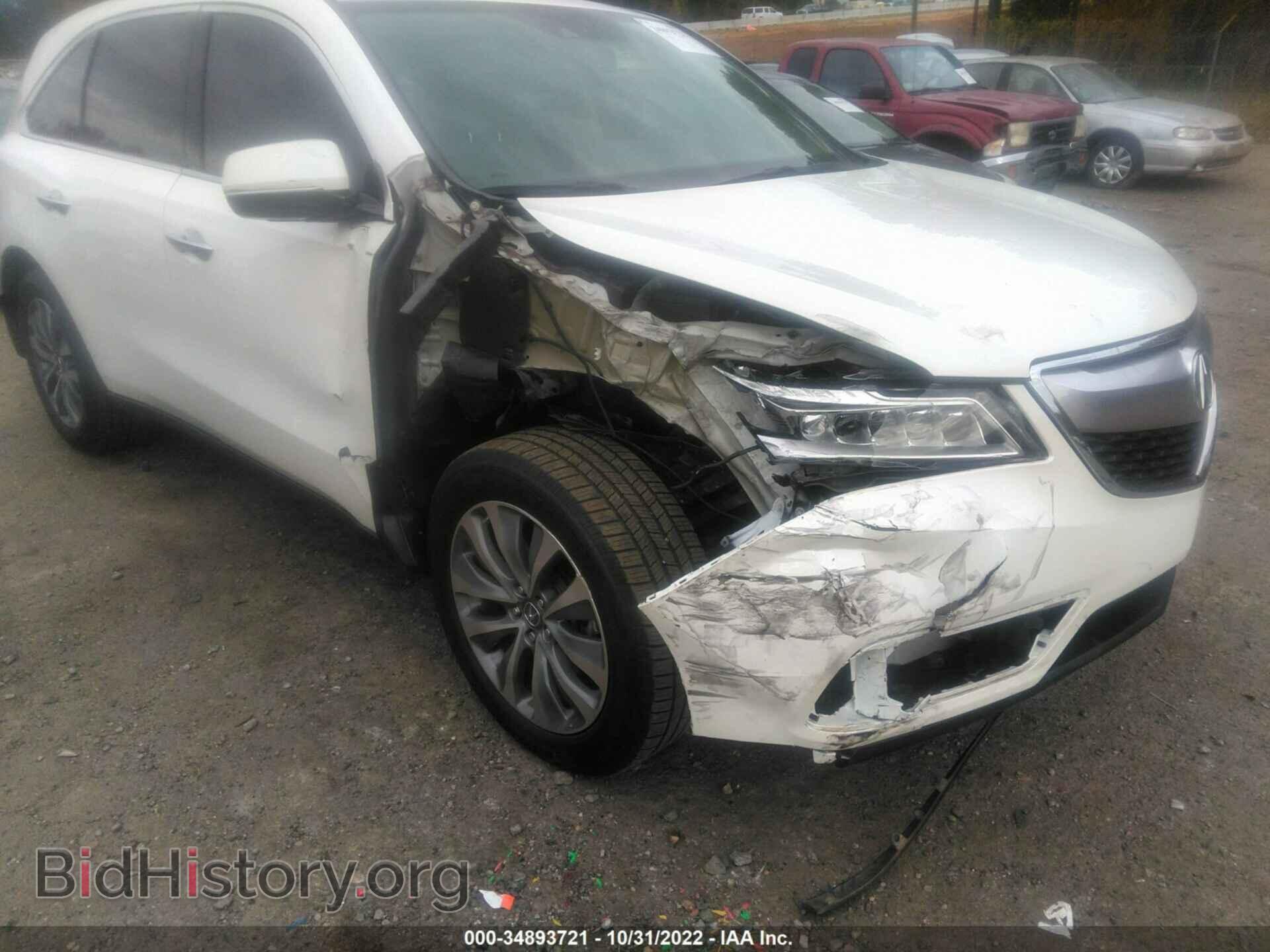 2014 ACURA MDX - VIN: 5FRYD3H46EB008899 - Фото 6