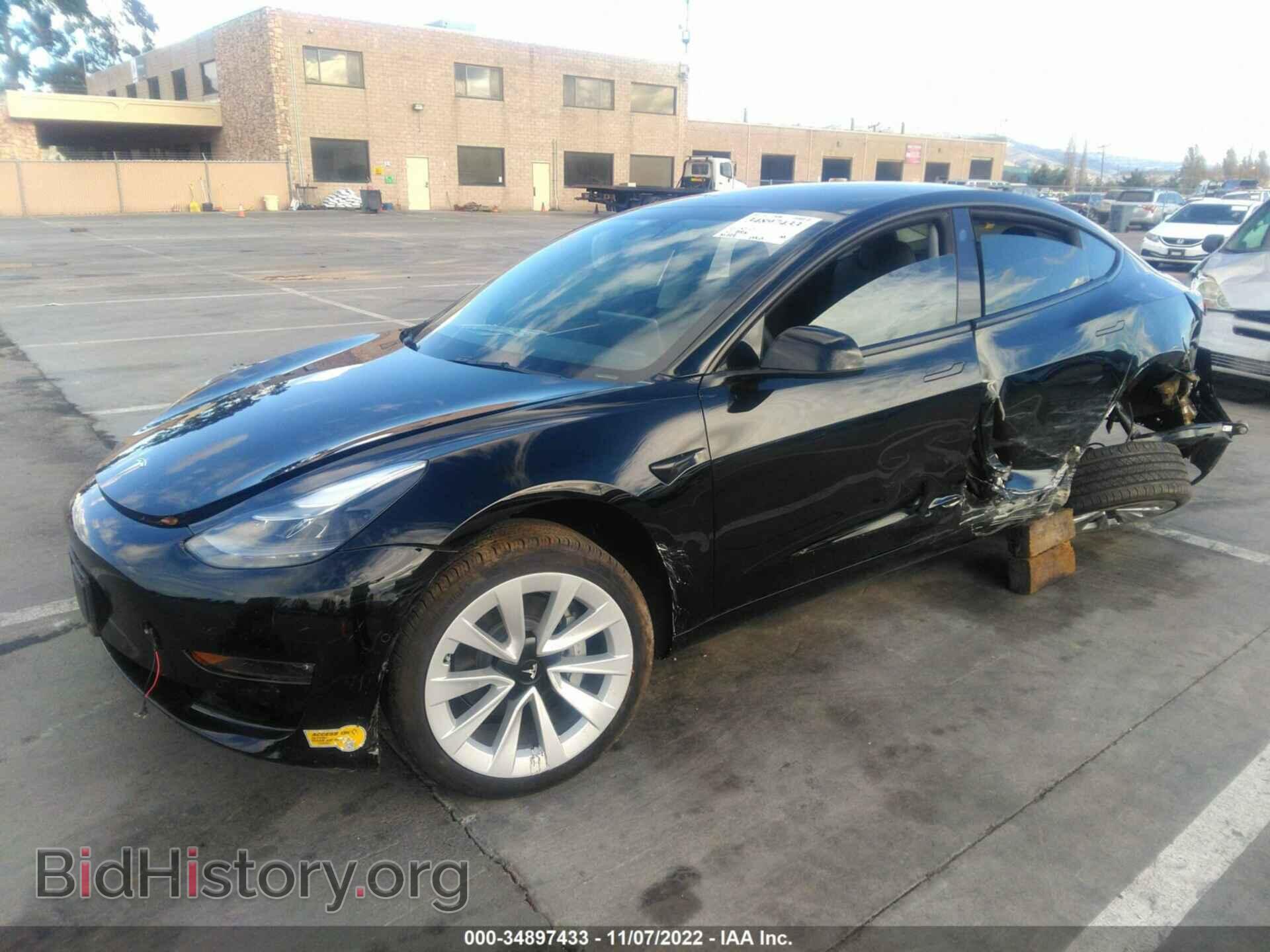 2022 TESLA MODEL 3 - VIN: 5YJ3E1EB4NF126840 - Фото 2