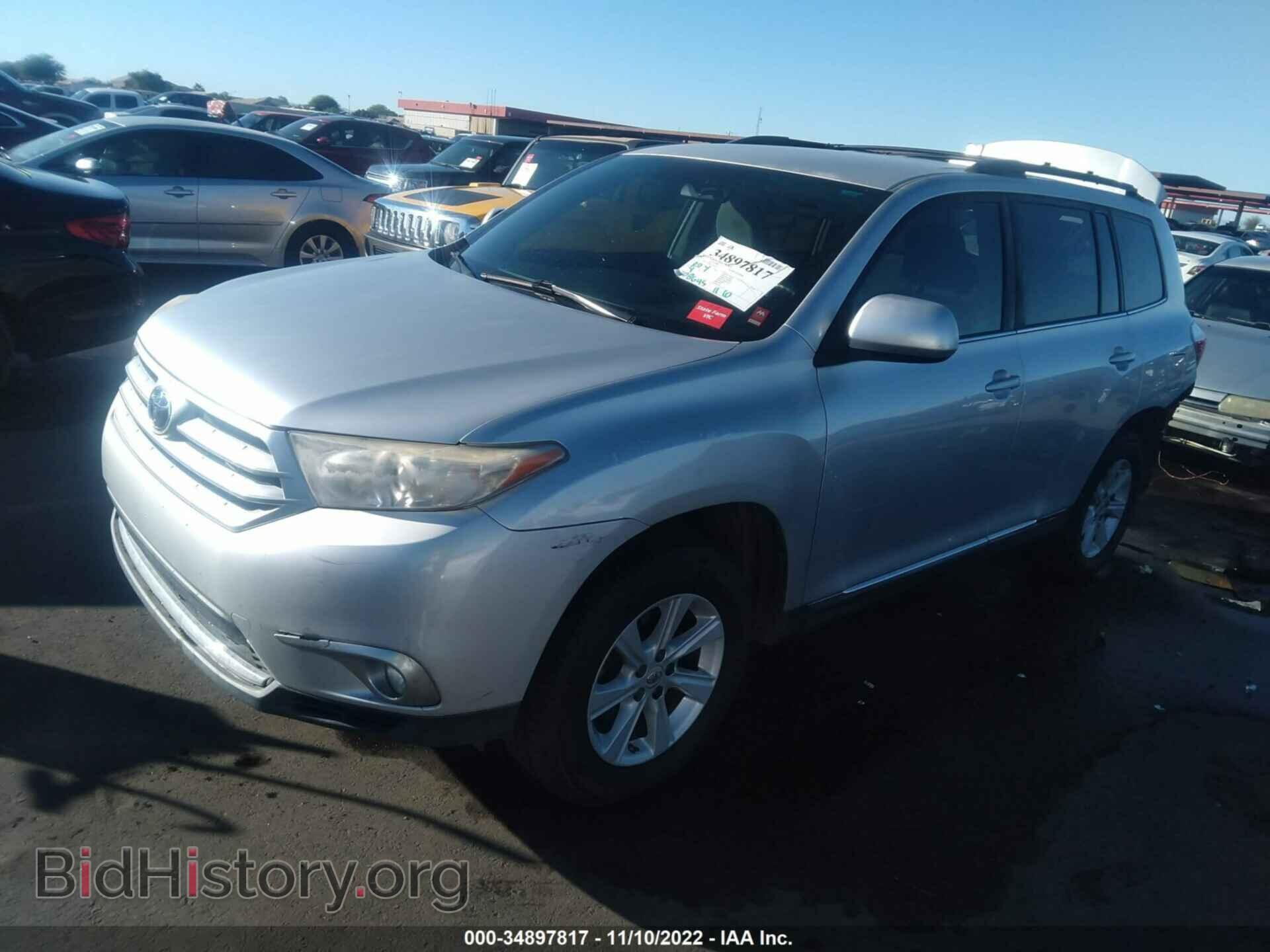2012 TOYOTA HIGHLANDER - VIN: 5TDBK3EH0CS129439 - Фото 2