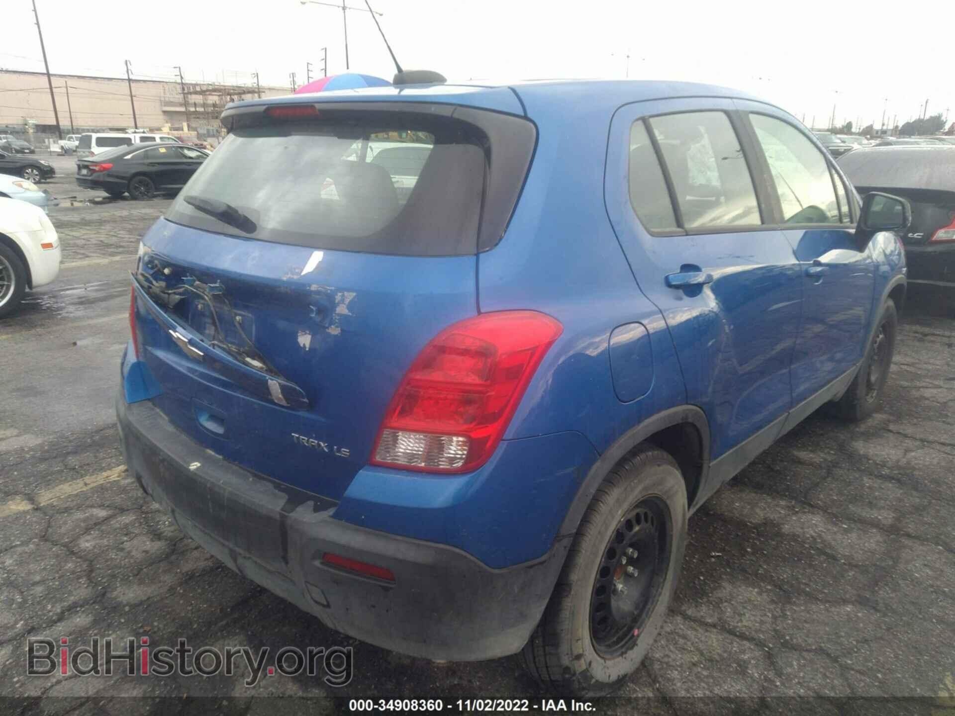 2016 CHEVROLET TRAX - VIN: KL7CJKSB2GB660198 - Фото 4