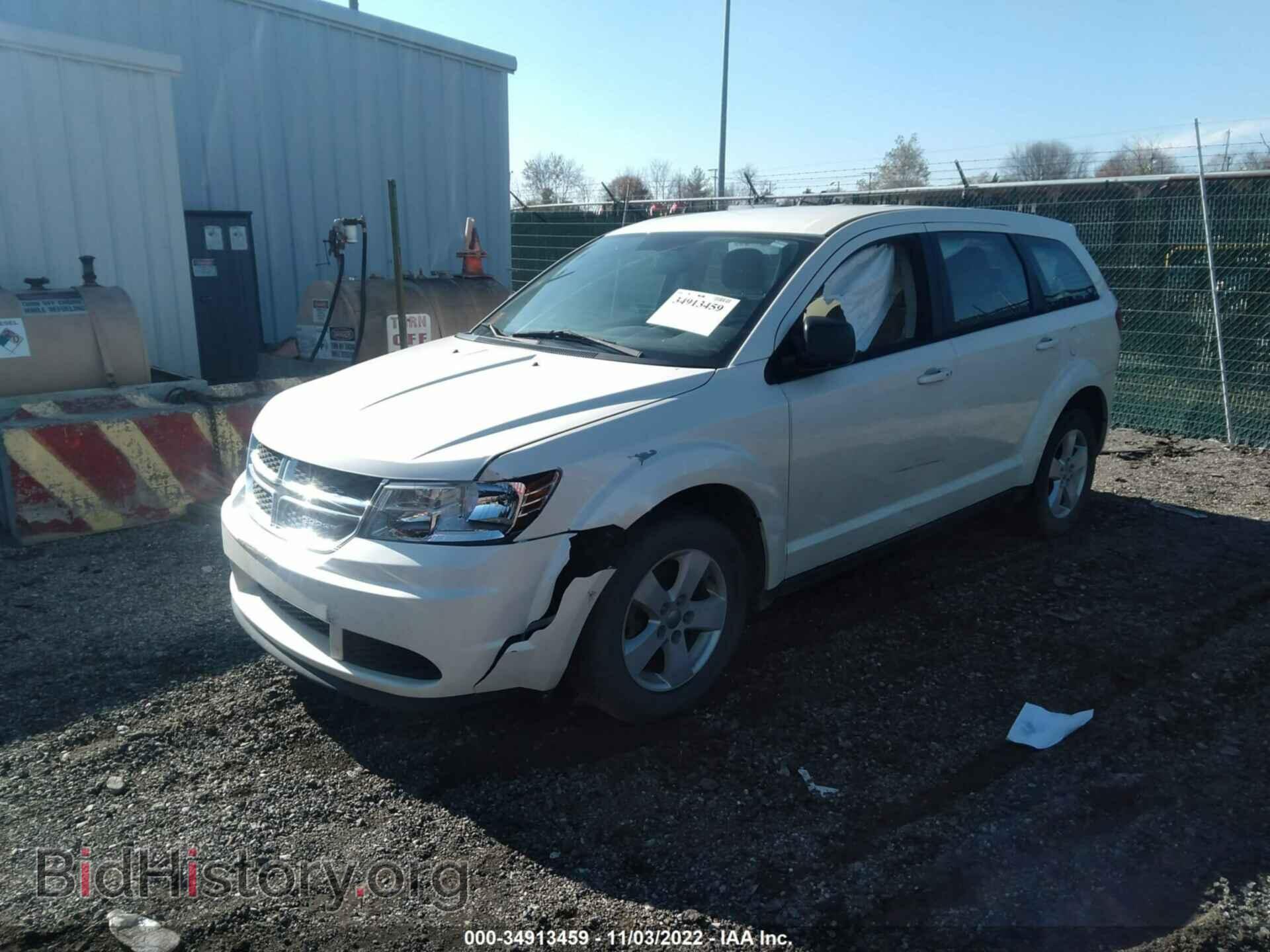 2013 DODGE JOURNEY - VIN: 3C4PDCAB6DT557993 - Фото 2