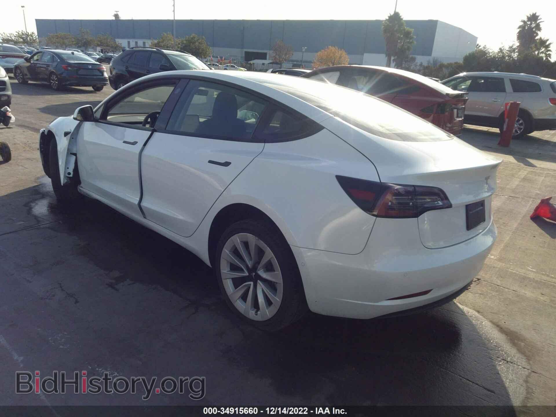 2022 TESLA MODEL 3 - VIN: 5YJ3E1EA5NF248842 - Photo 3