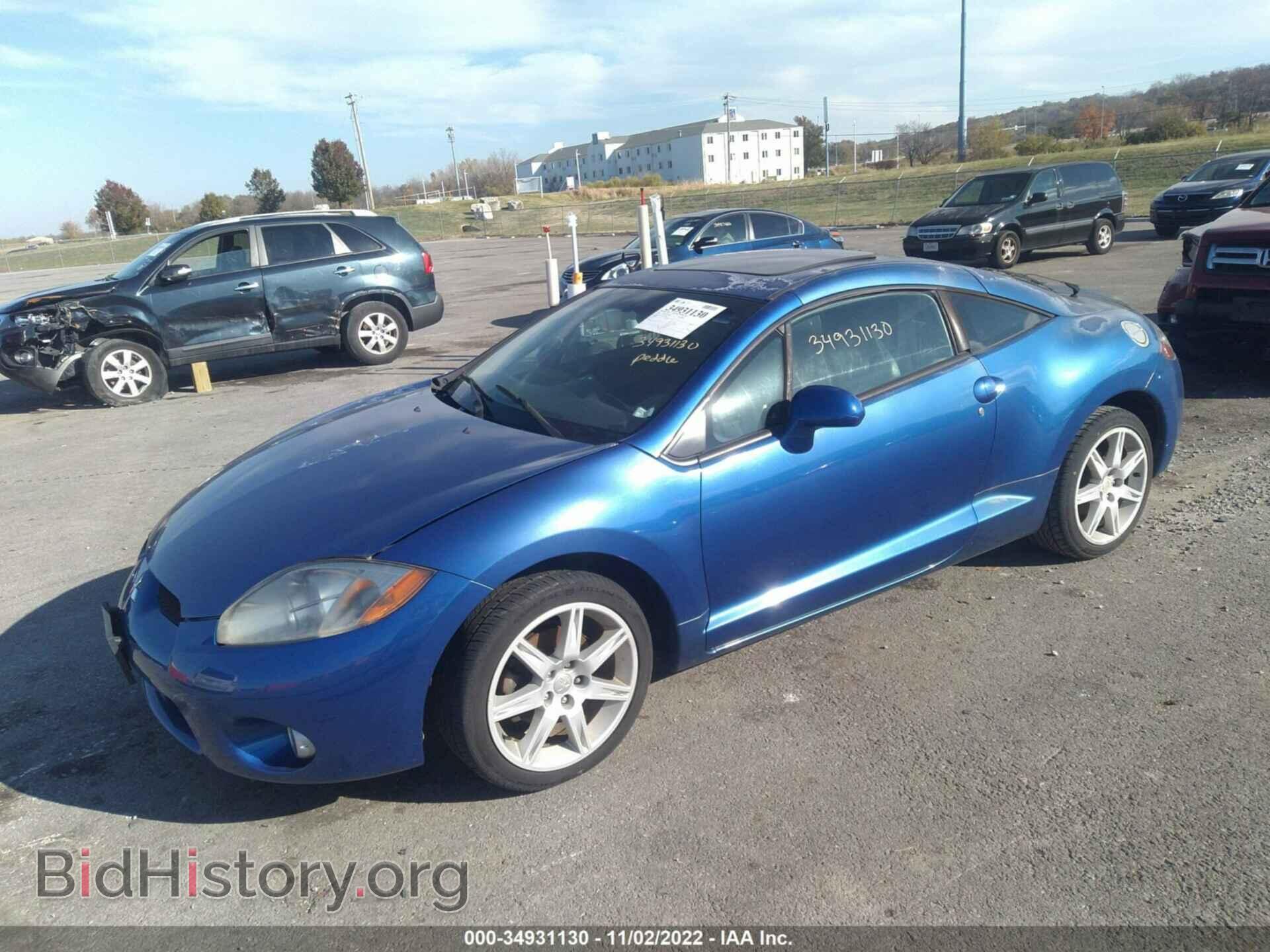 2006 MITSUBISHI ECLIPSE - VIN: 4A3AK34T86E033096 - Фото 2