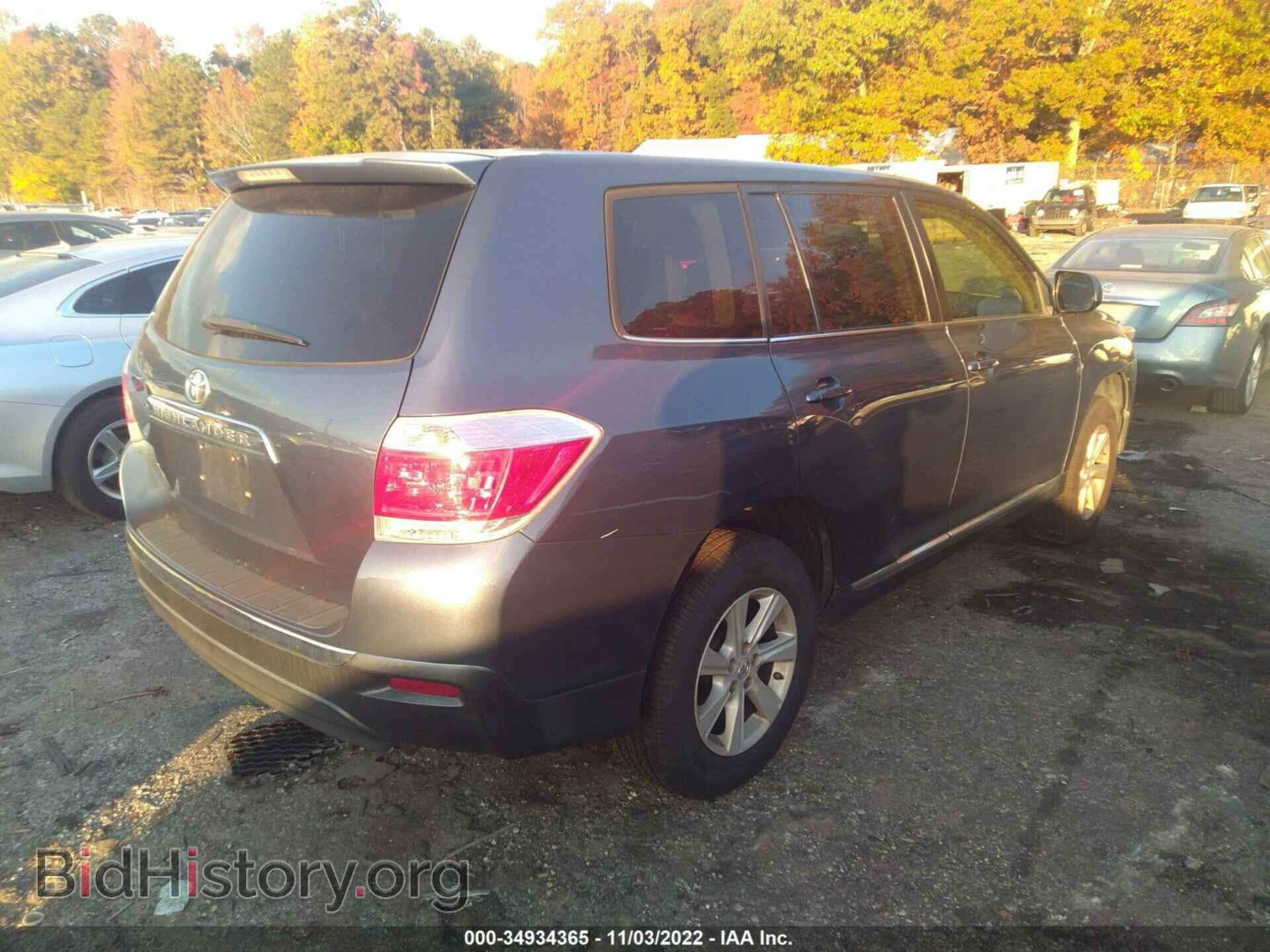 2013 TOYOTA HIGHLANDER - VIN: 5TDZA3EH8DS036333 - Photo 4