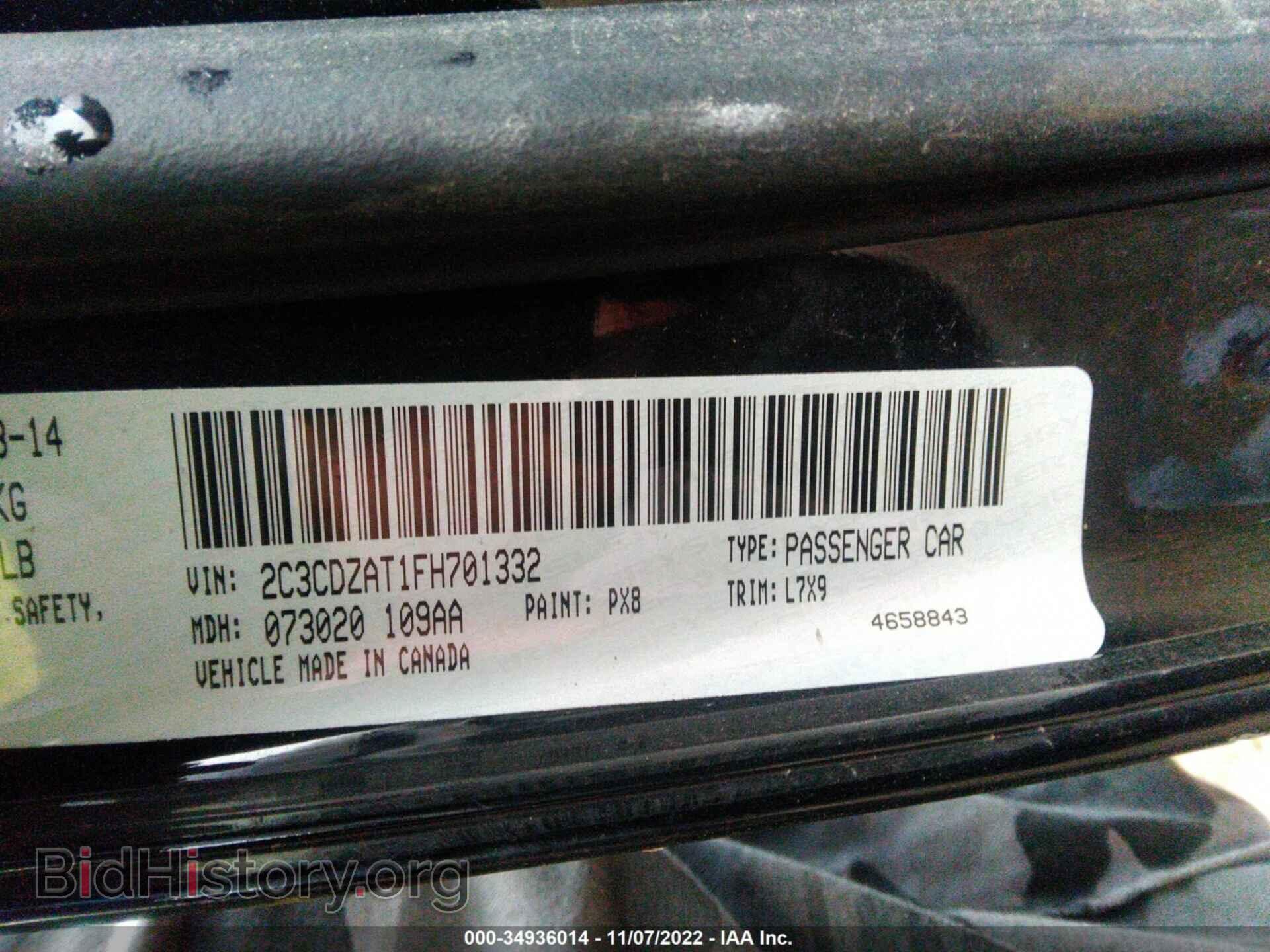 2015 DODGE CHALLENGER - VIN: 2C3CDZAT1FH701332 - Photo 9