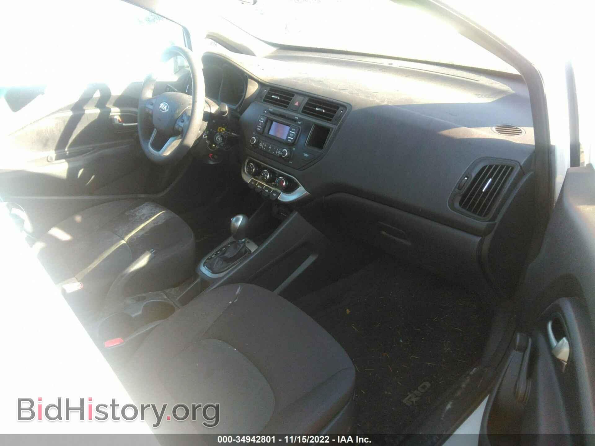2013 KIA RIO - VIN: KNADM4A34D6164812 - Фото 5
