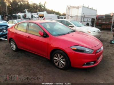 2014 Dodge DART SXT, красный — VIN 1C3CDFBB1ED705574, IAAI