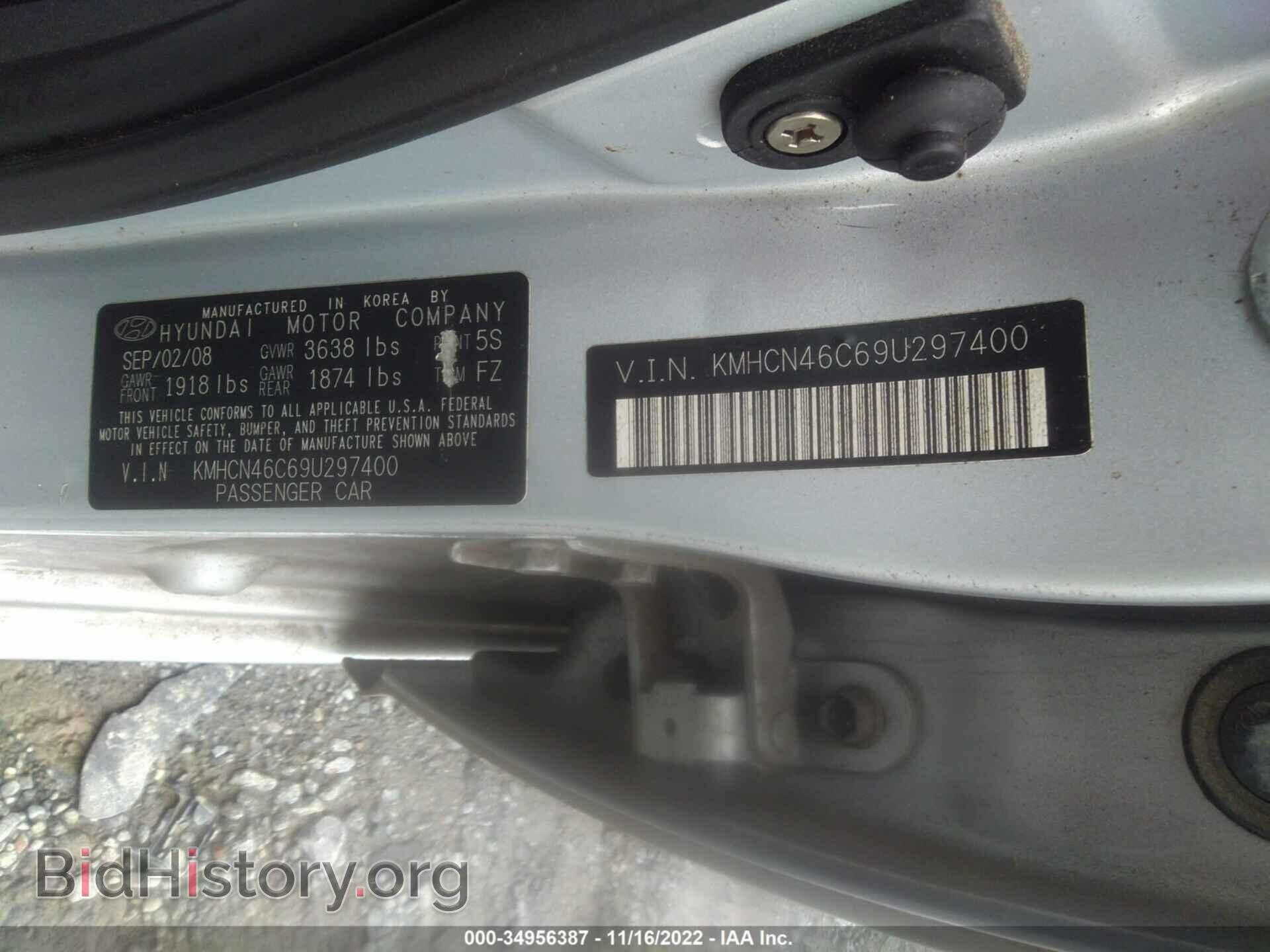 2009 HYUNDAI ACCENT - VIN: KMHCN46C69U297400 - Фото 9