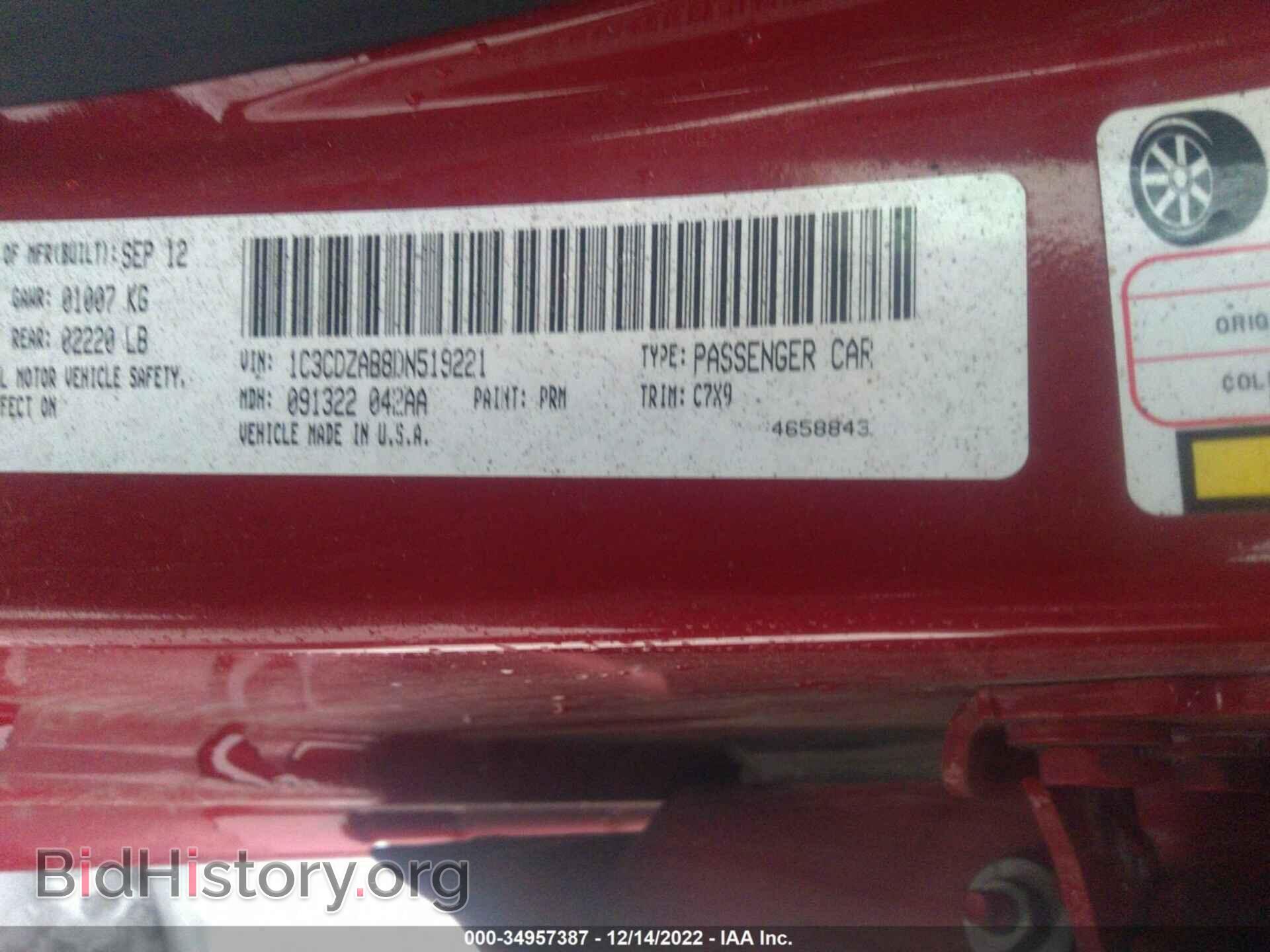 2013 DODGE AVENGER - VIN: 1C3CDZAB8DN519221 - Фото 9