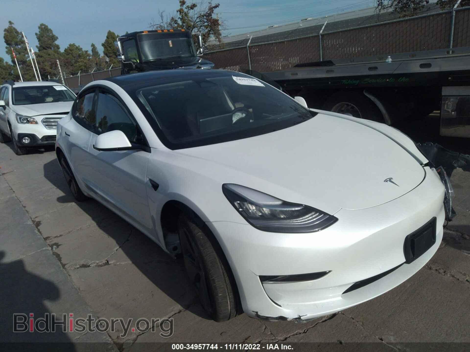 Photo 5YJ3E1EA2NF294497 - TESLA MODEL 3 2022