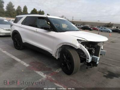 2021 Ford EXPLORER XLT, white — VIN 1FMSK8DH8MGA24587, IAAI