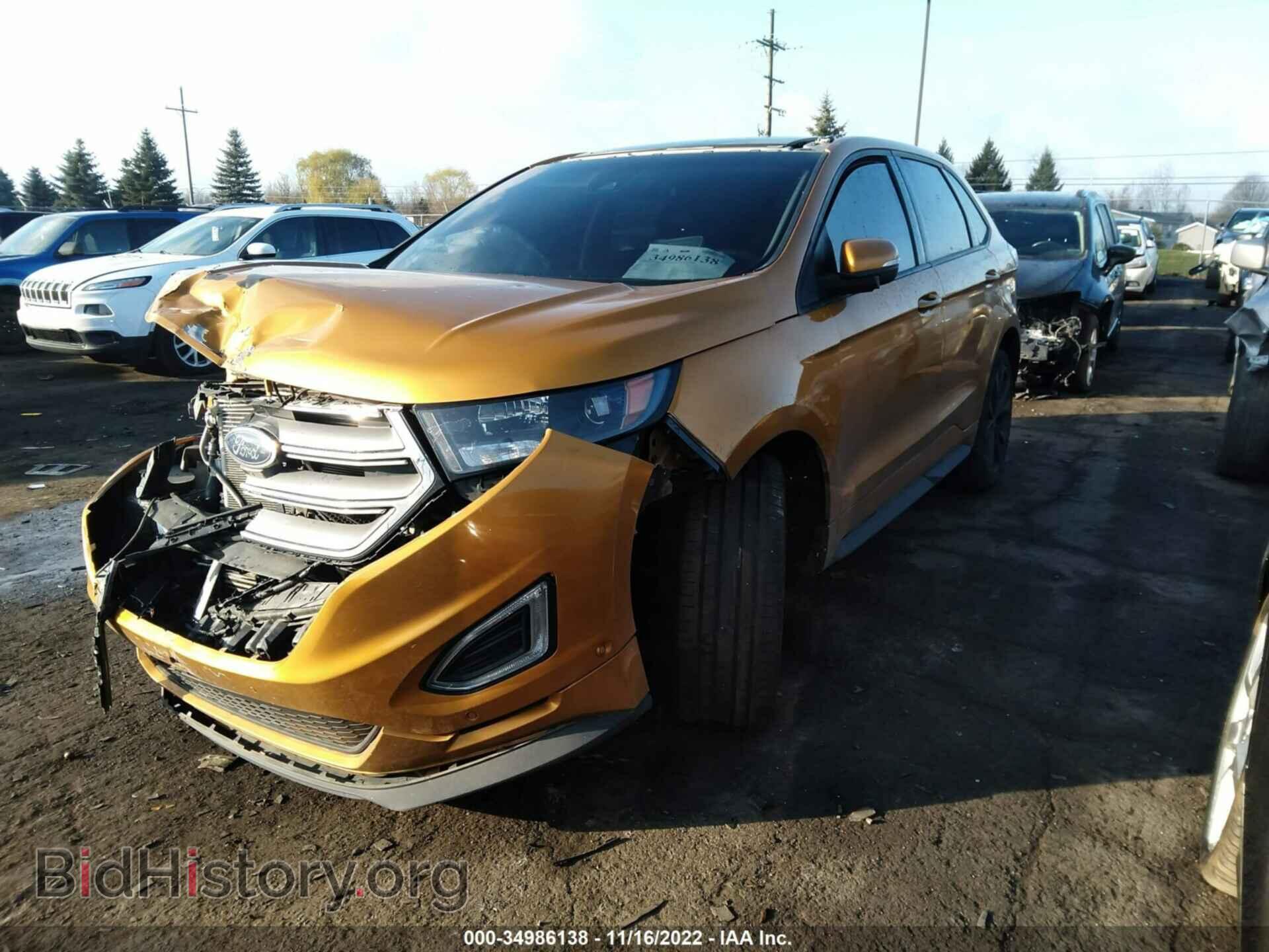 2015 FORD EDGE - VIN: 2FMTK4AP1FBB00136 - Фото 2