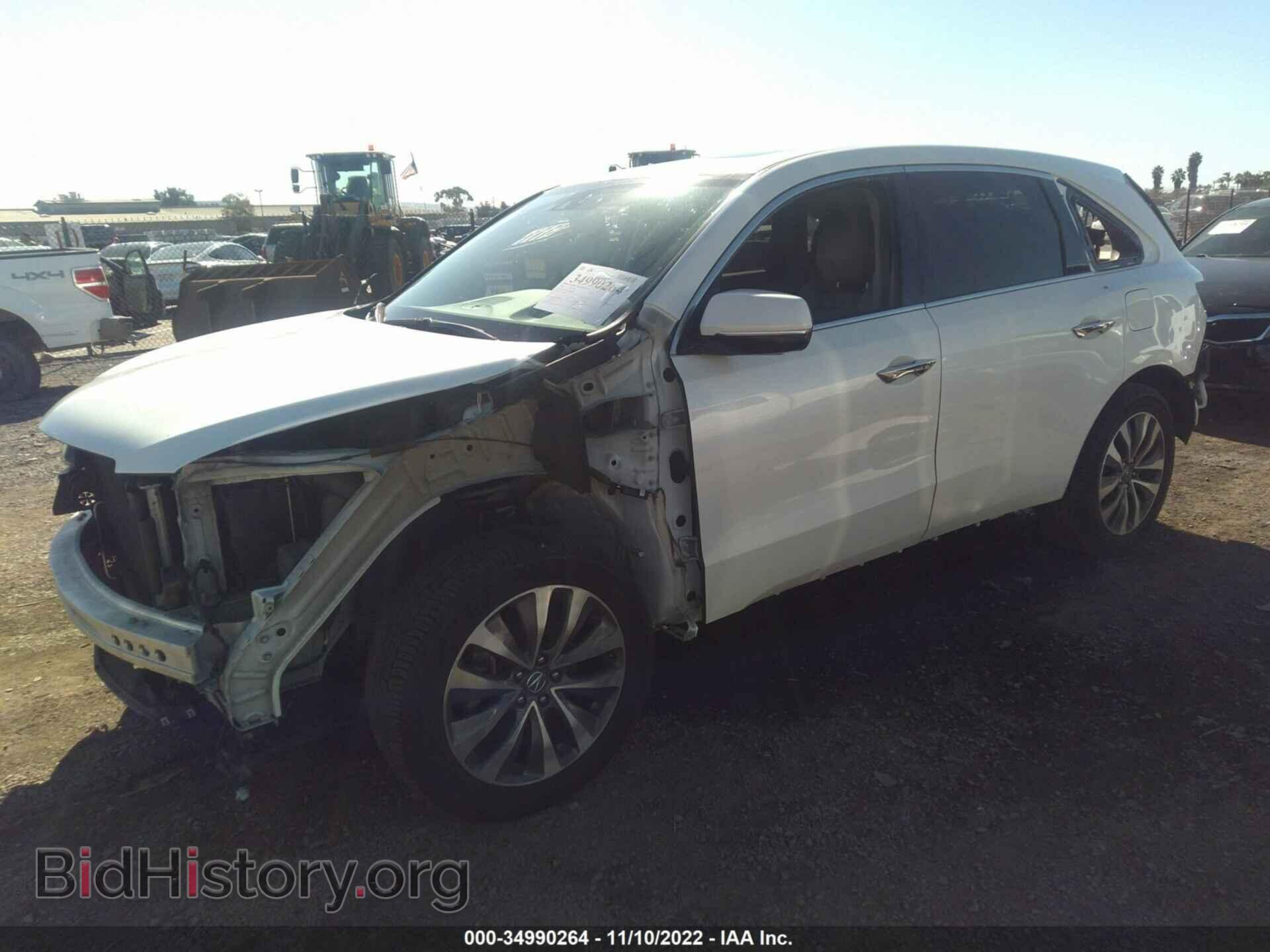 2014 ACURA MDX - VIN: 5FRYD3H46EB018087 - Фото 2