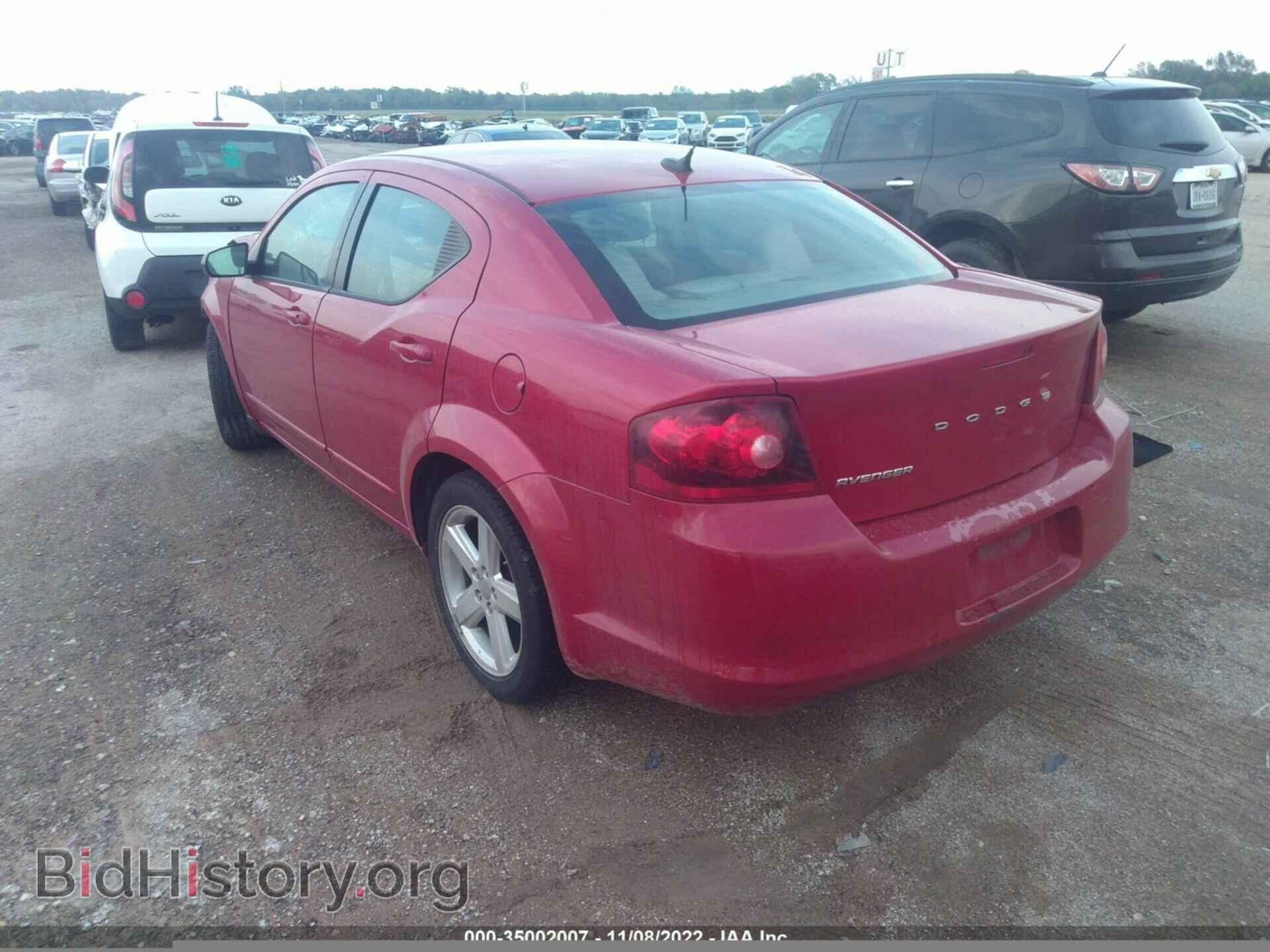 2013 DODGE AVENGER - VIN: 1C3CDZAB7DN606849 - Фото 3