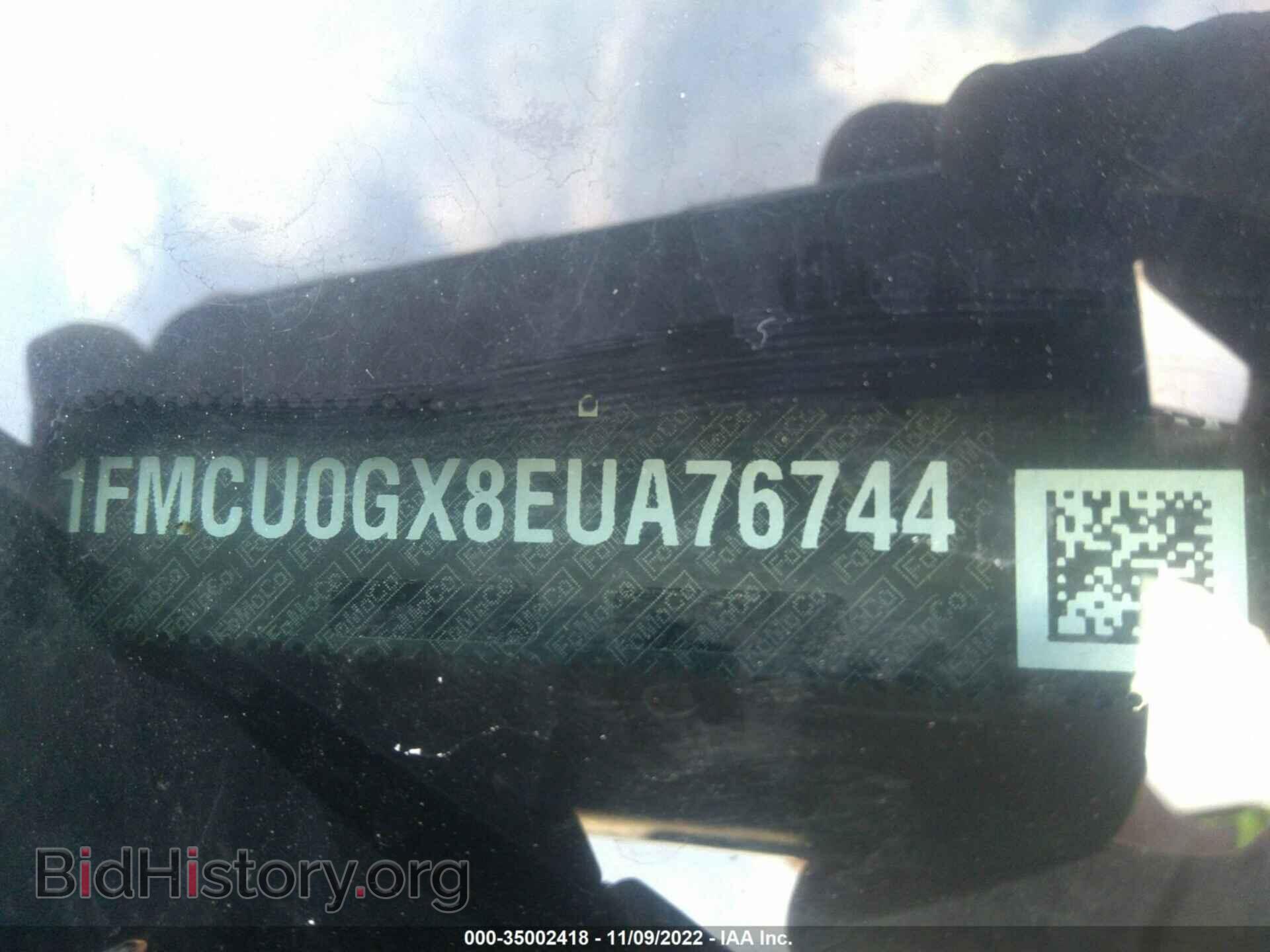 2014 FORD ESCAPE - VIN: 1FMCU0GX8EUA76744 - Фото 9